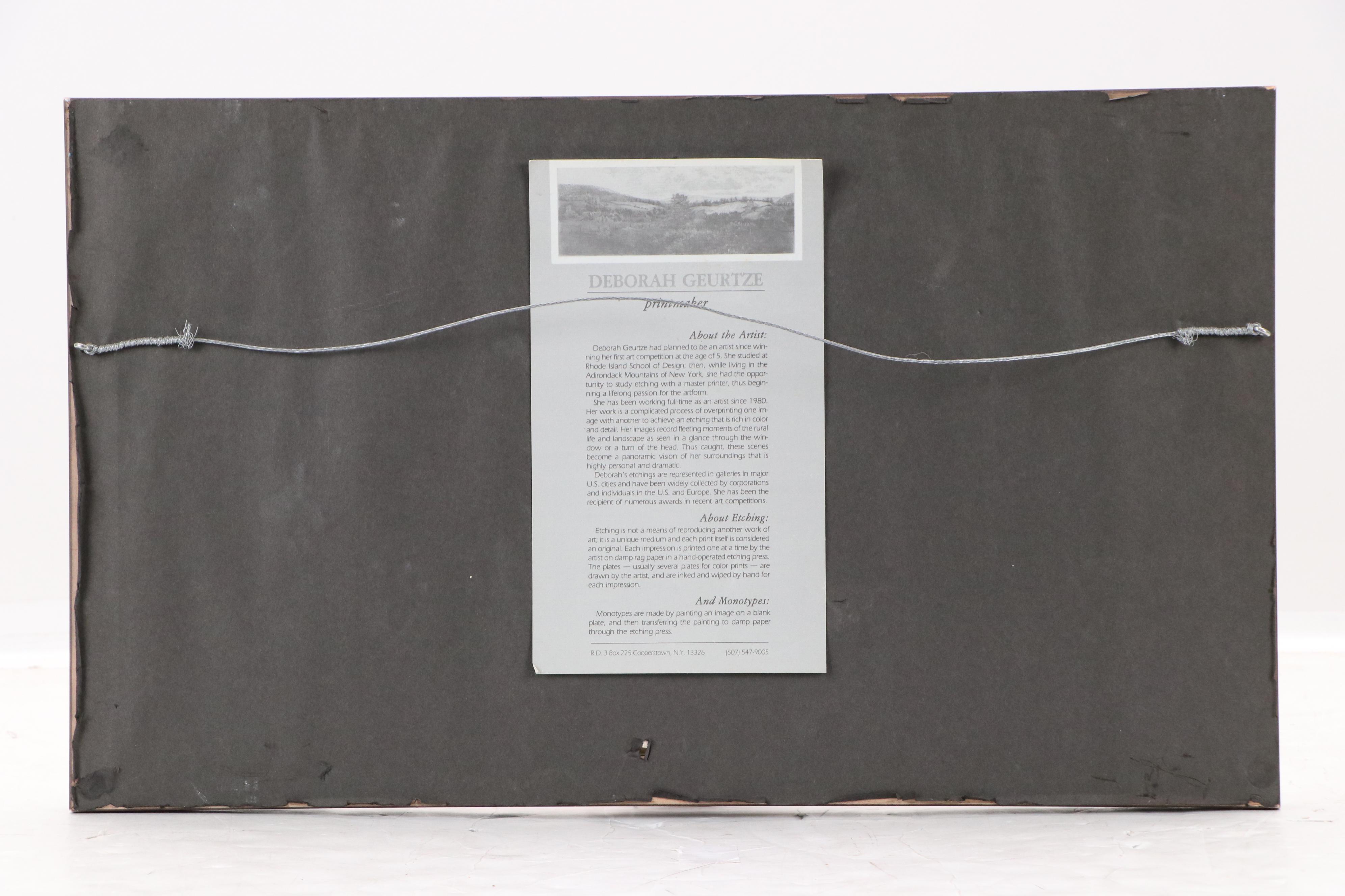 Deborah Geurtze Baseball Etching "Youthful Enthusiam"