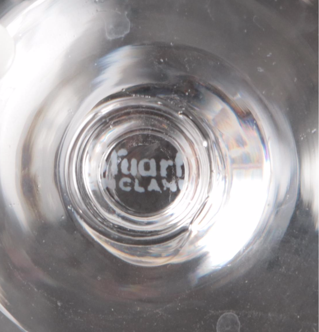 Stuart "Hampshire" Crystal Water Goblets, Mid to Late 20th Century