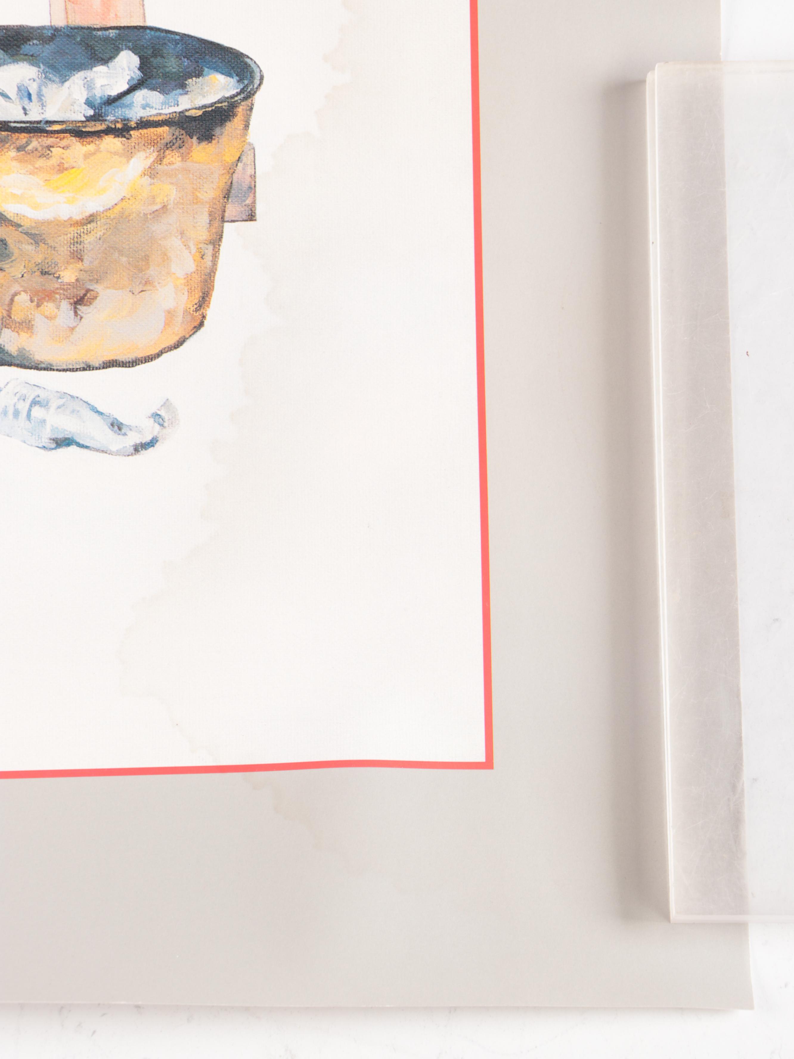 Charles Boyer "Mickey Mouse Self-Portrait" Lithograph Poster