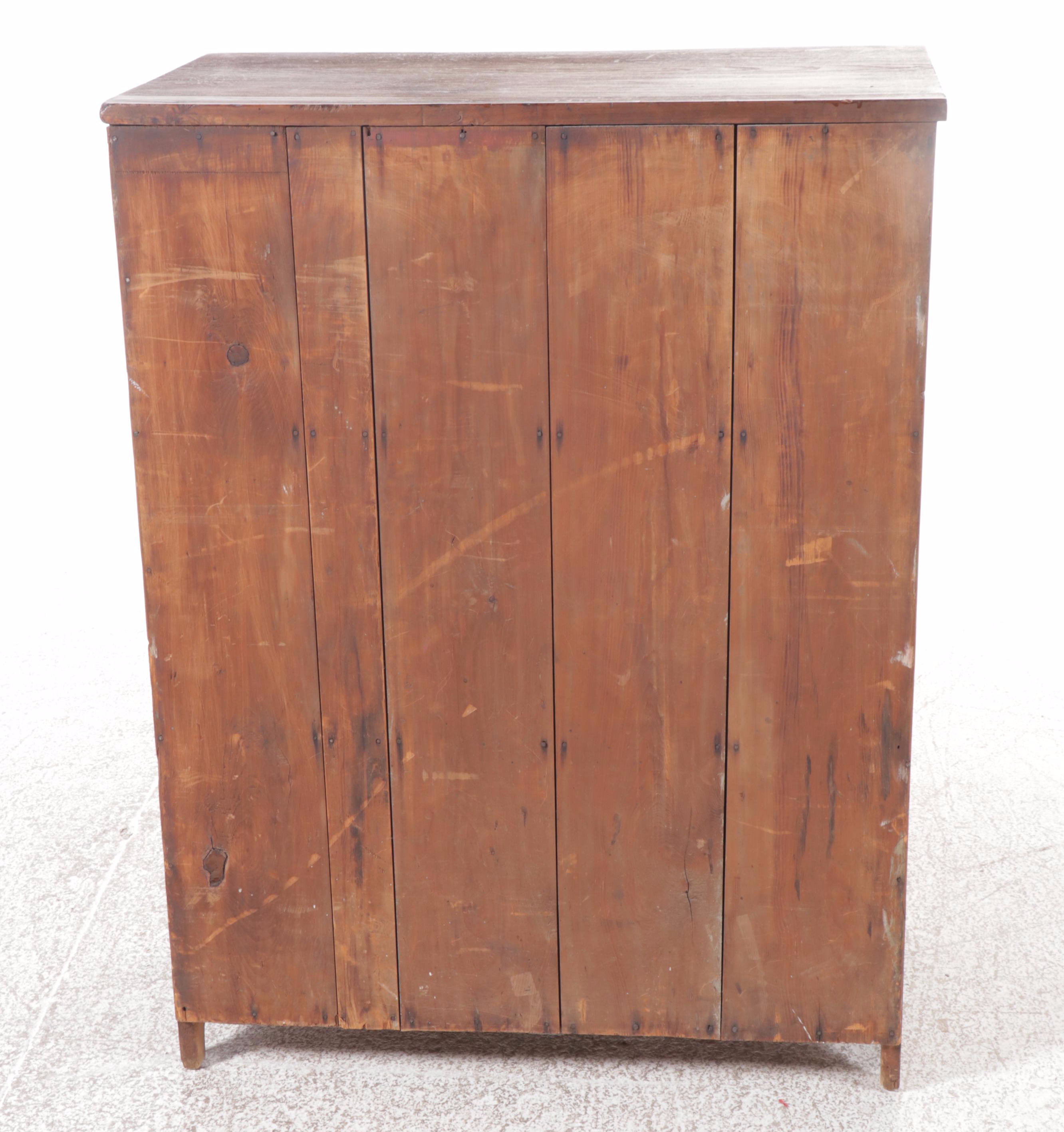 American Primitive Style Wood Cabinet