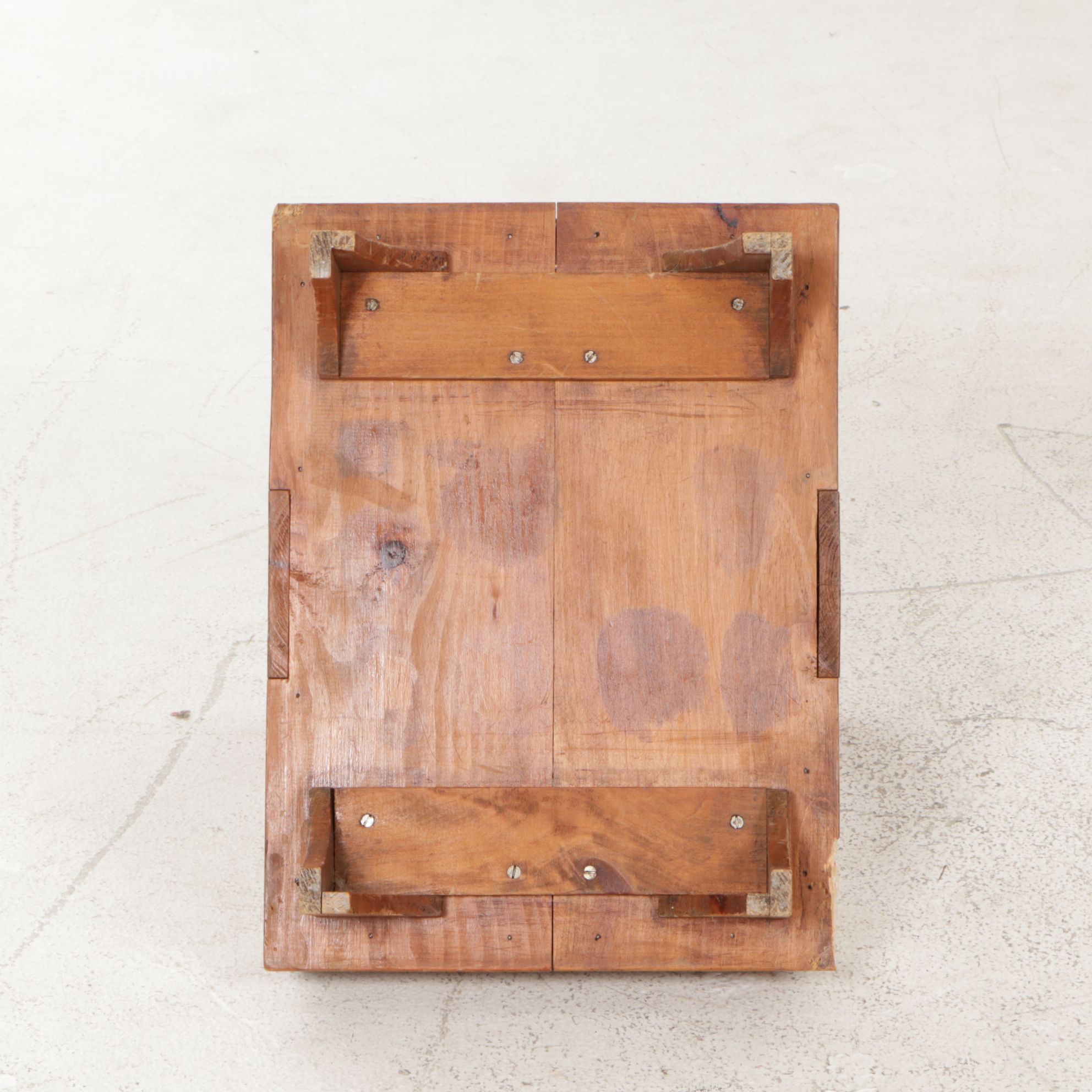 American Primitive Bench-Made Wood Tool Caddy with Wood Spice Rack