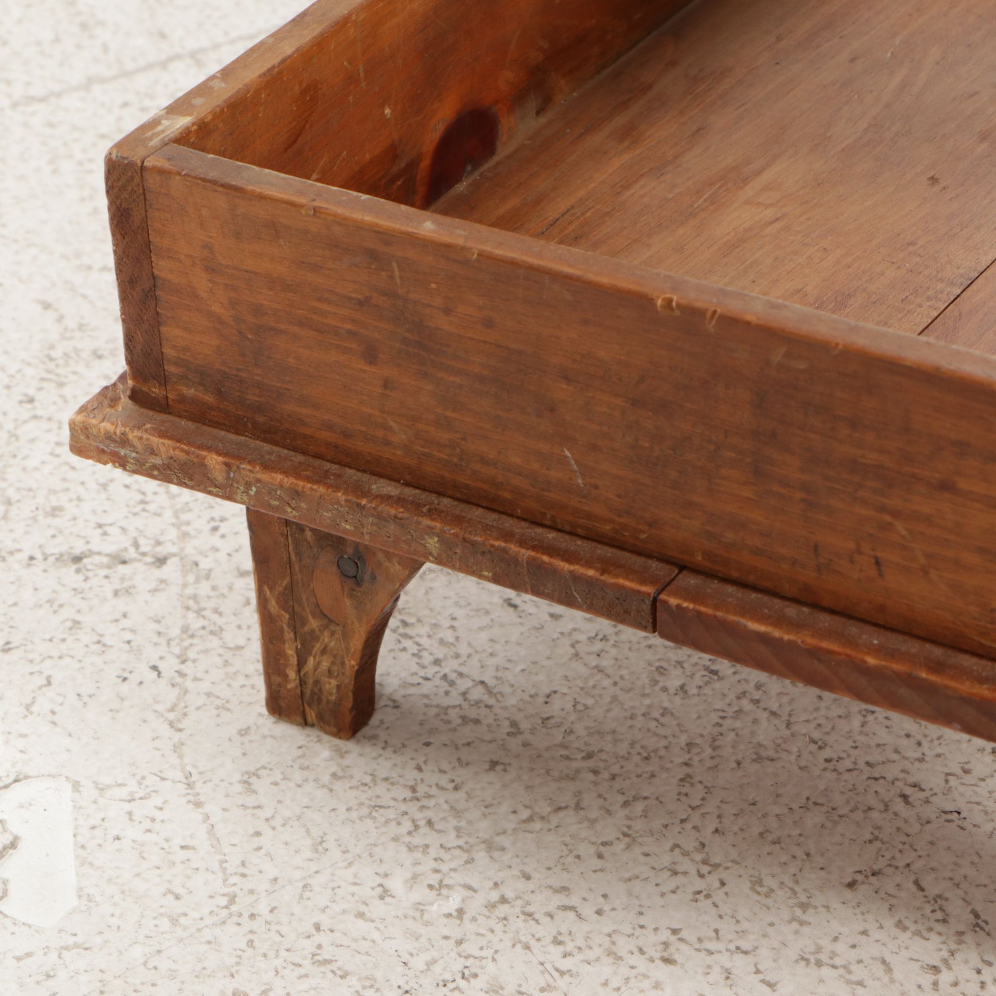 American Primitive Bench-Made Wood Tool Caddy with Wood Spice Rack