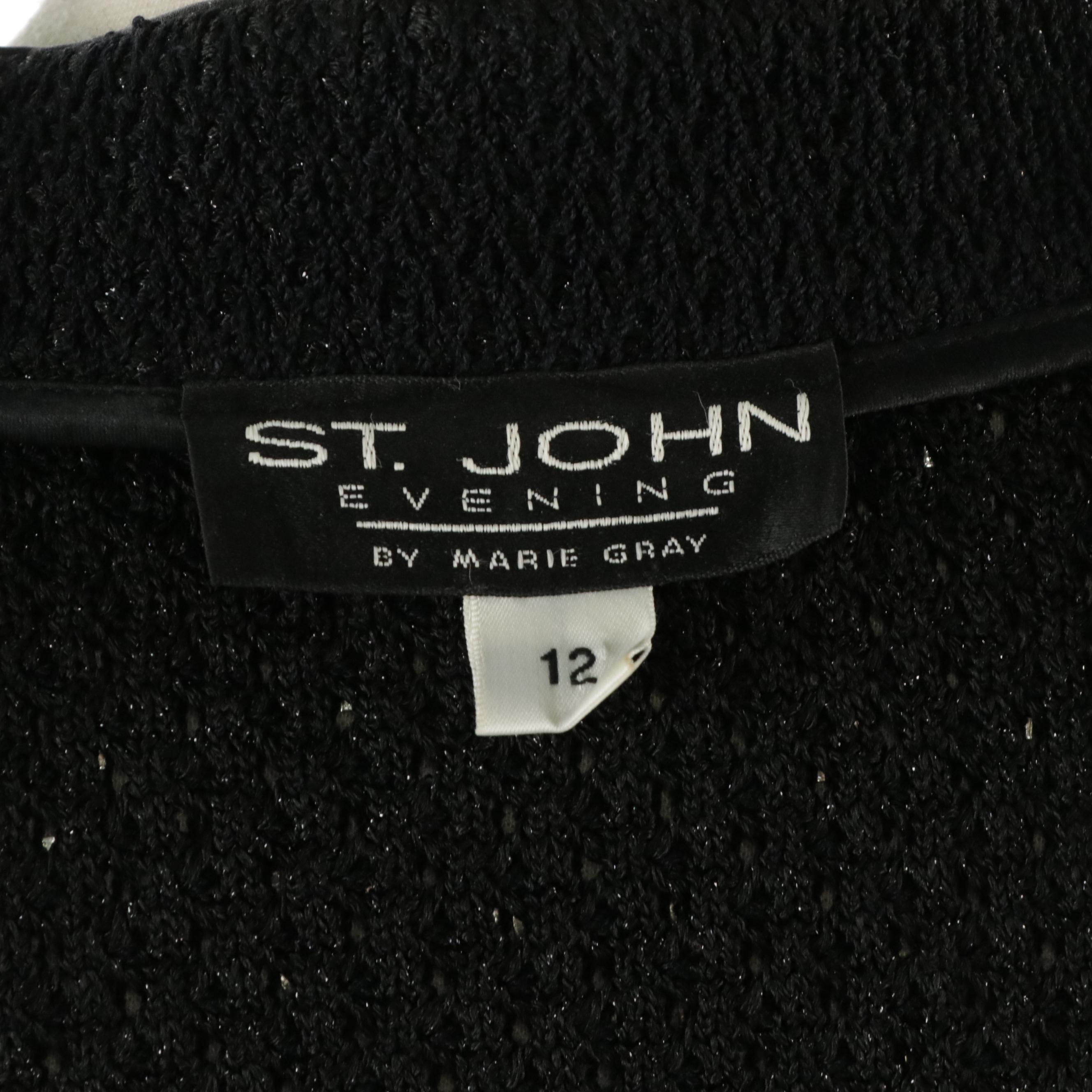 St. John Evening Paillette Sequined Jacket & St. John Embellished Sleeveless Top