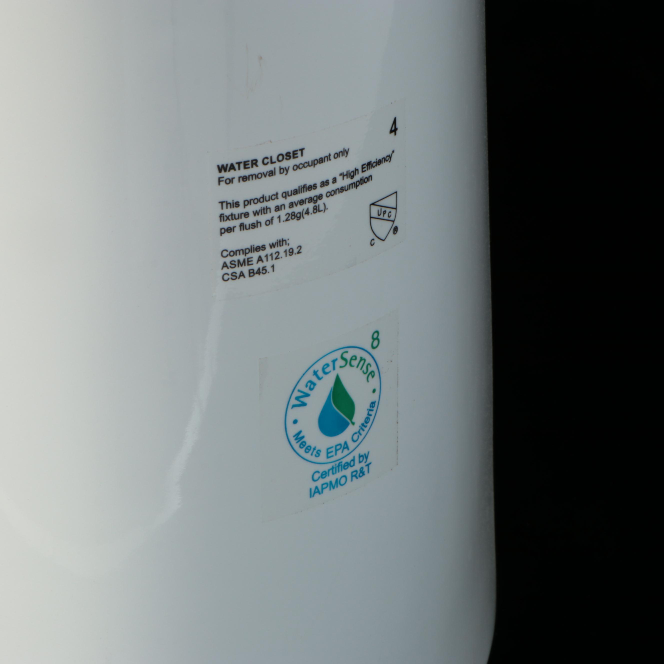 Contemporary Porcelain Toilet