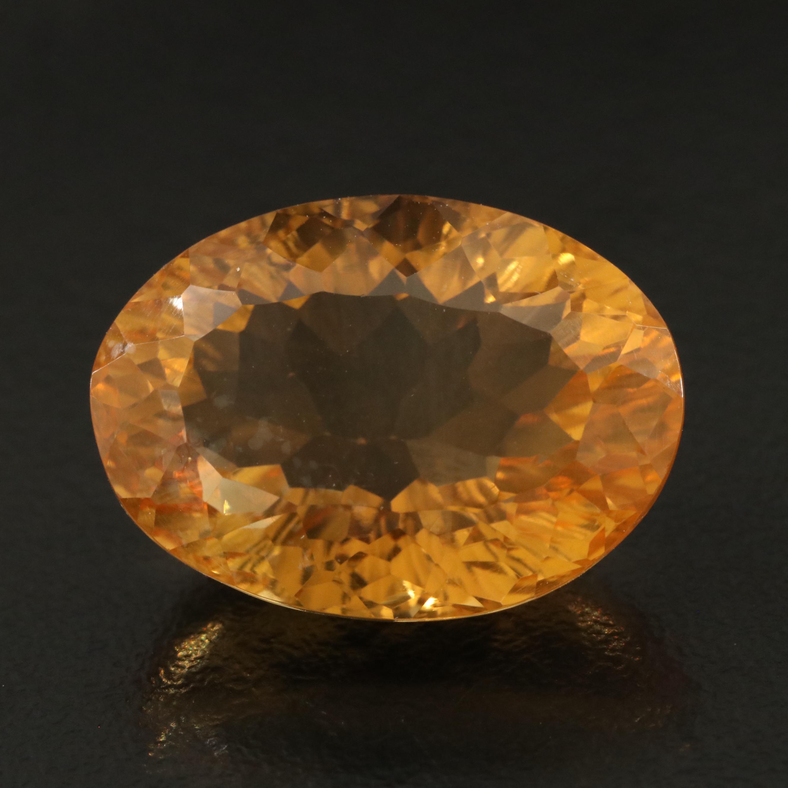 Loose 19.93 CT Citrine
