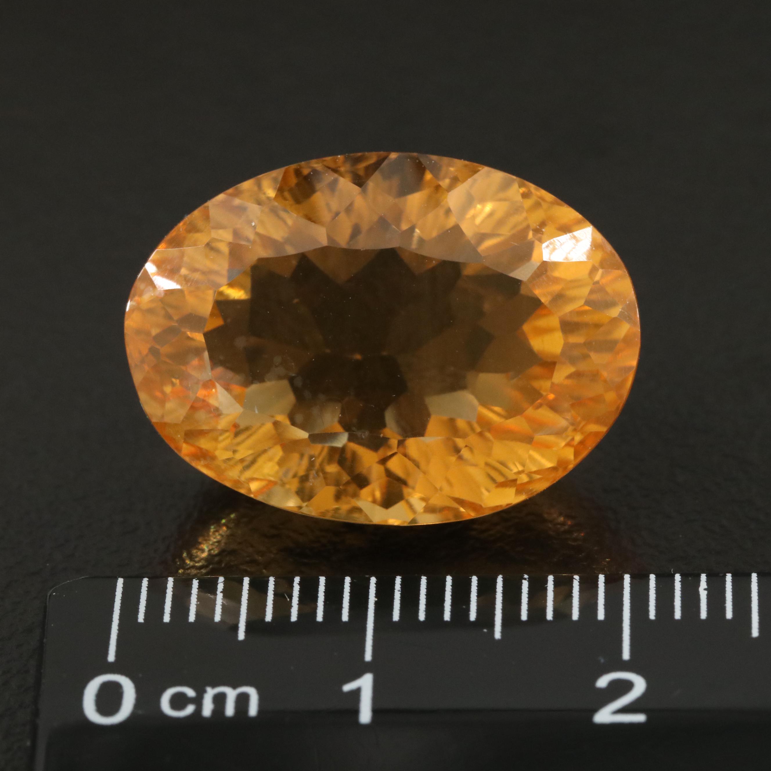 Loose 19.93 CT Citrine