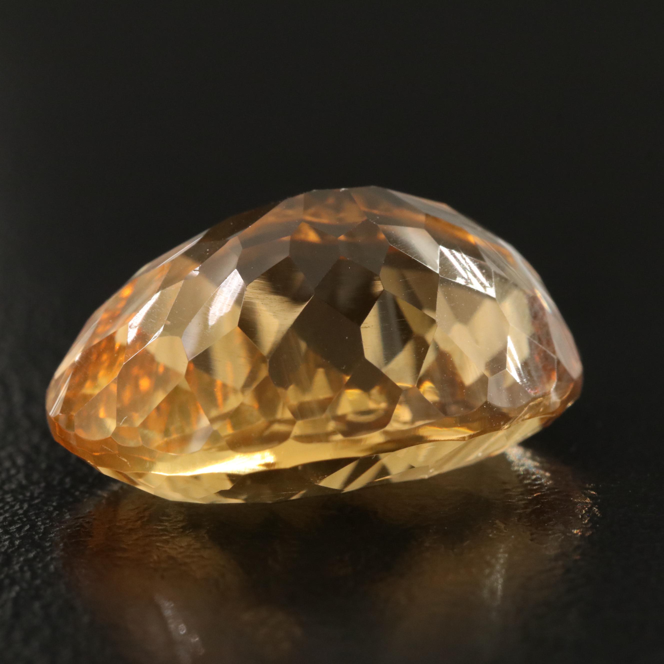 Loose 19.93 CT Citrine