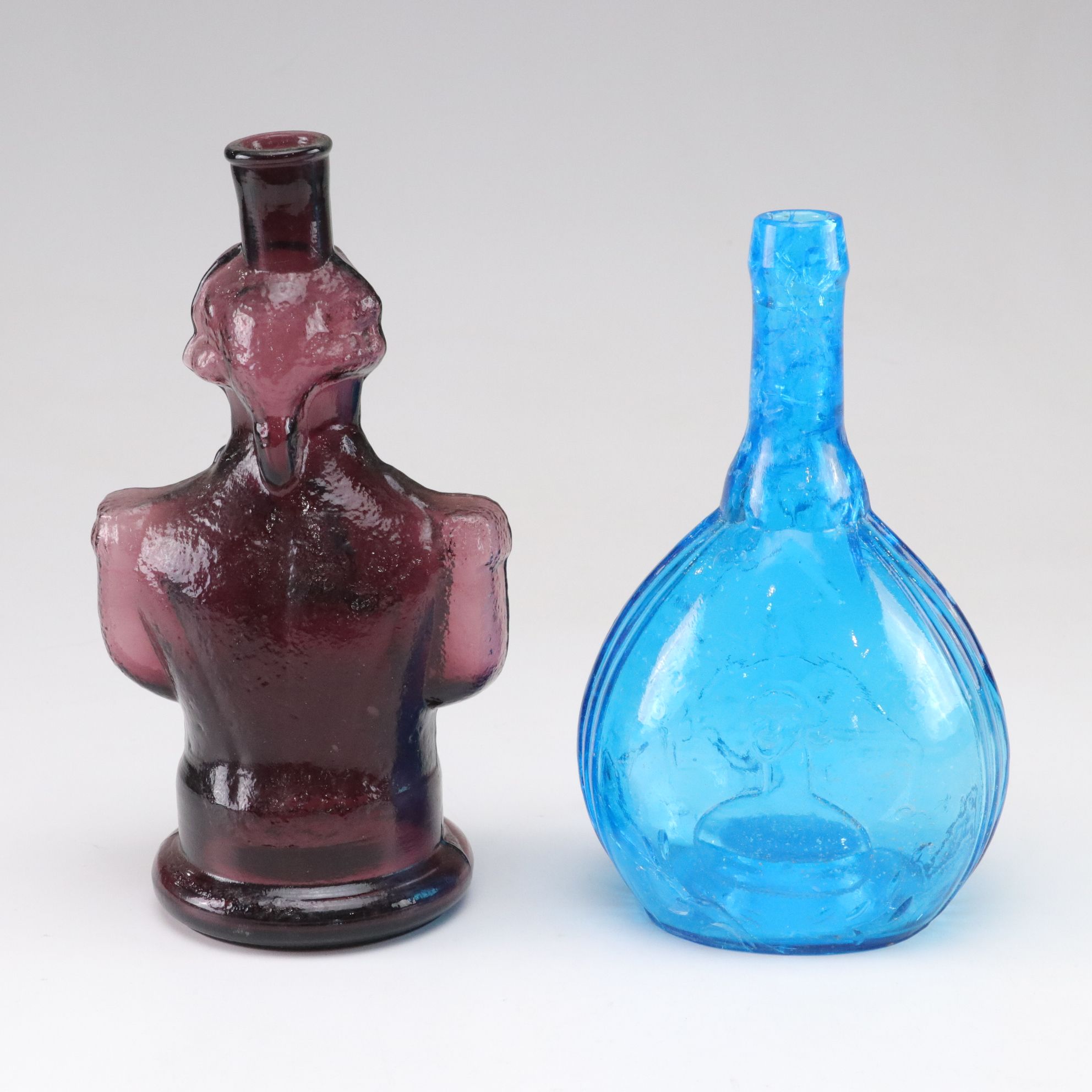 Imperial Glass Cello & Other Colored Glass Bottles