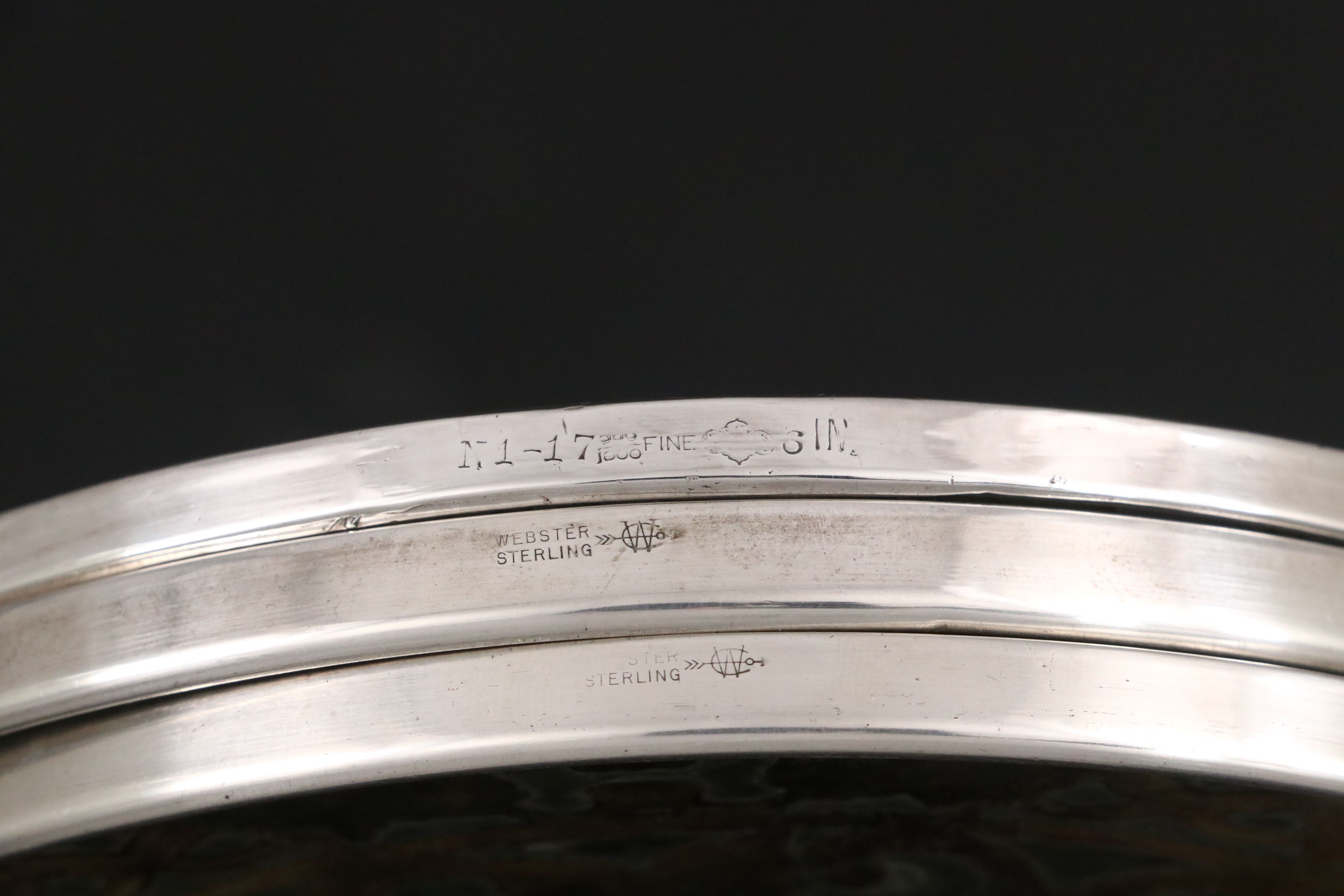 Webster Sterling Foliate Overlay Trivets and Other Coasters, Early to Mid-20th C