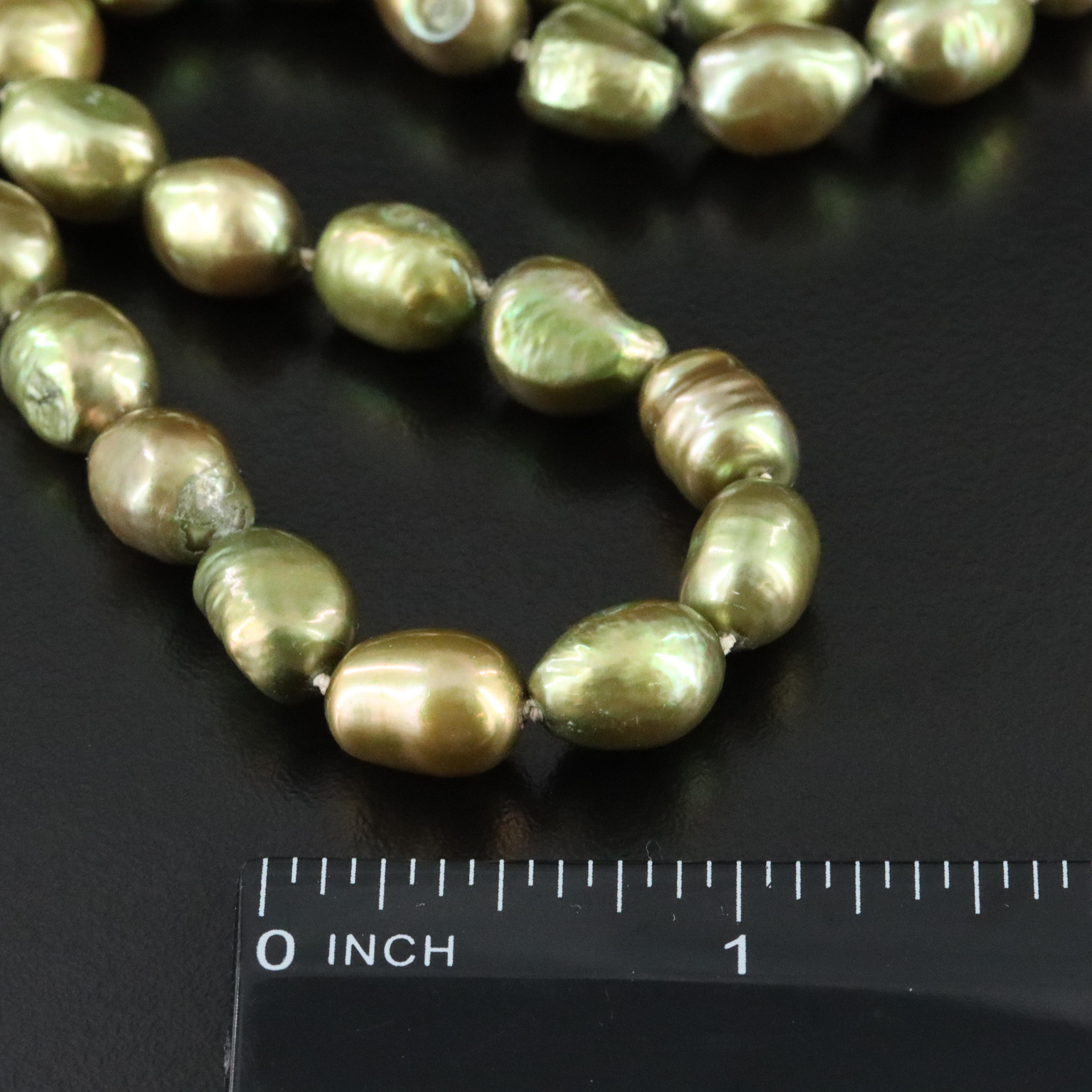 8.00 × 11.00 MM Pearl Necklace with 14K Clasp