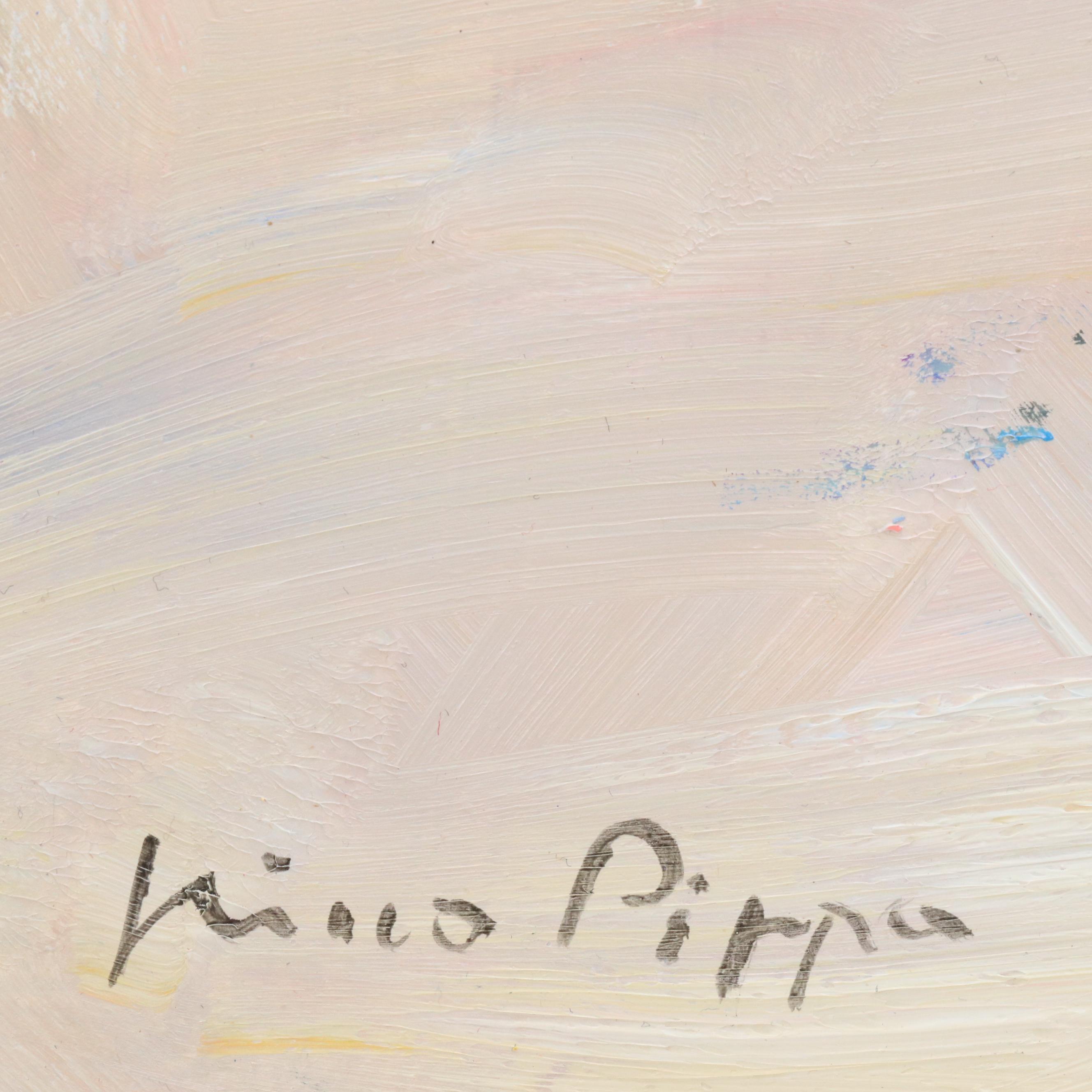 Nino Pippa Oil Painting "Cape Hatteras, Best Friends Walk On The Beach," 2016