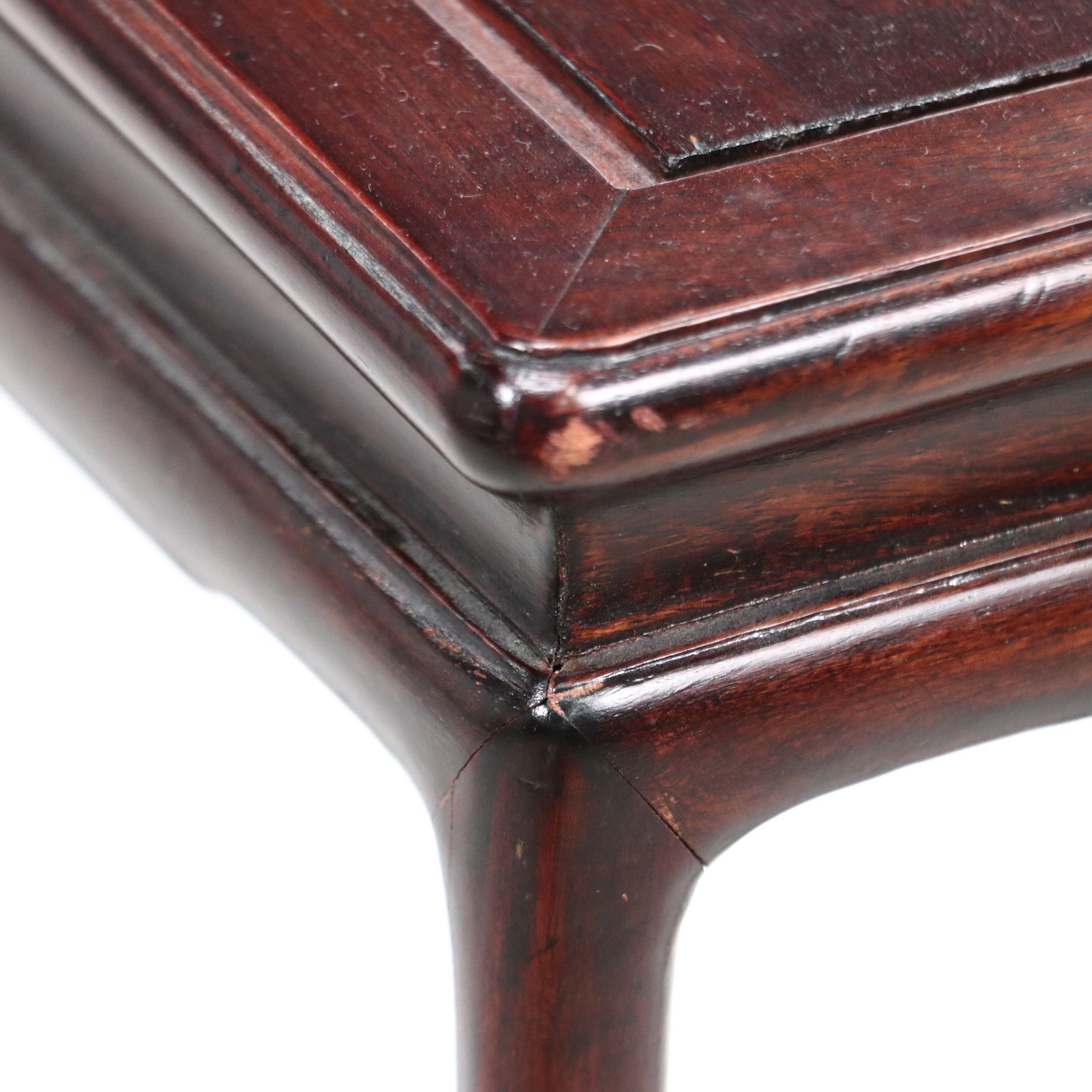 Chinese Style Mahogany Plant Stand, Late 20th Century