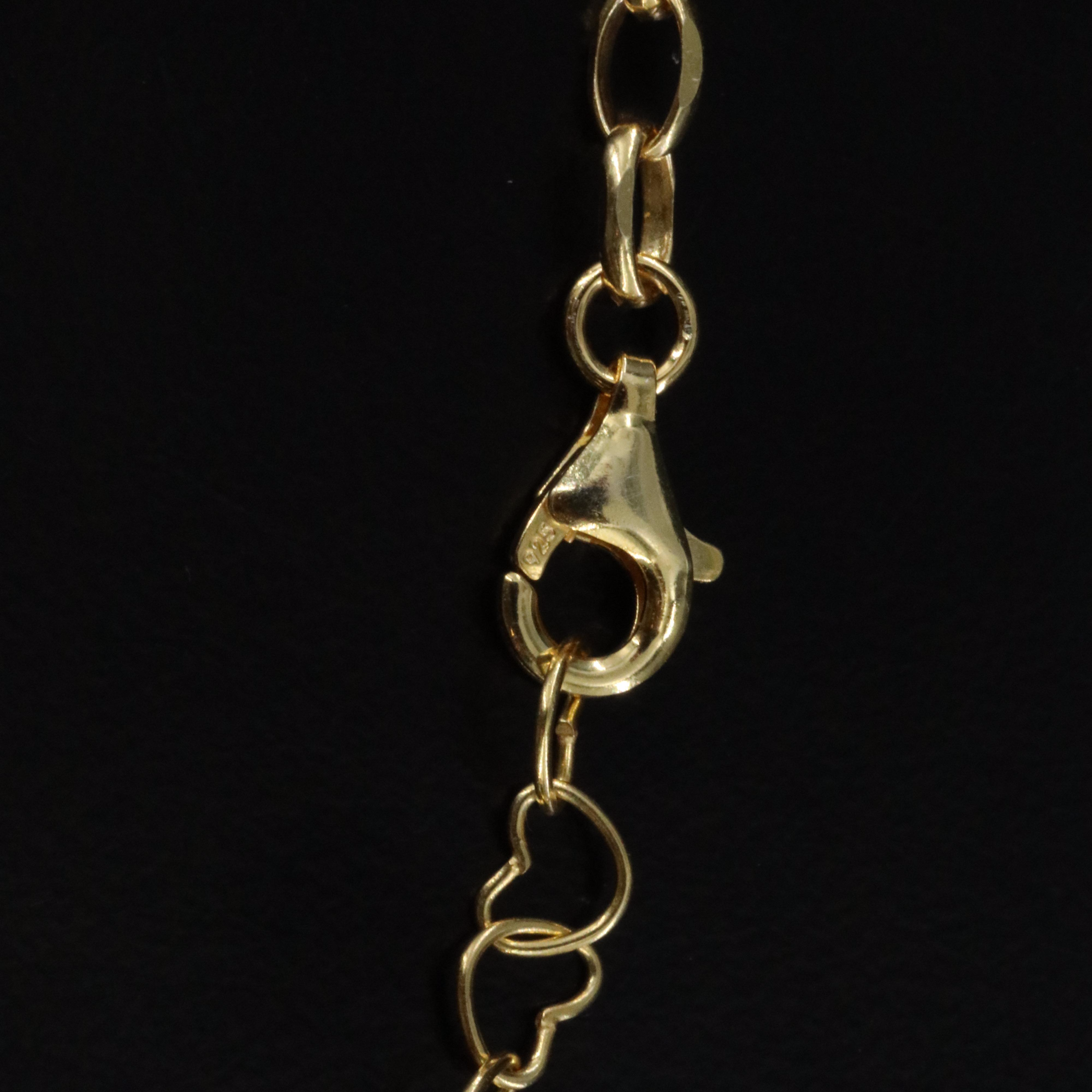 Sterling Emerald and Ruby Flower Y Necklace