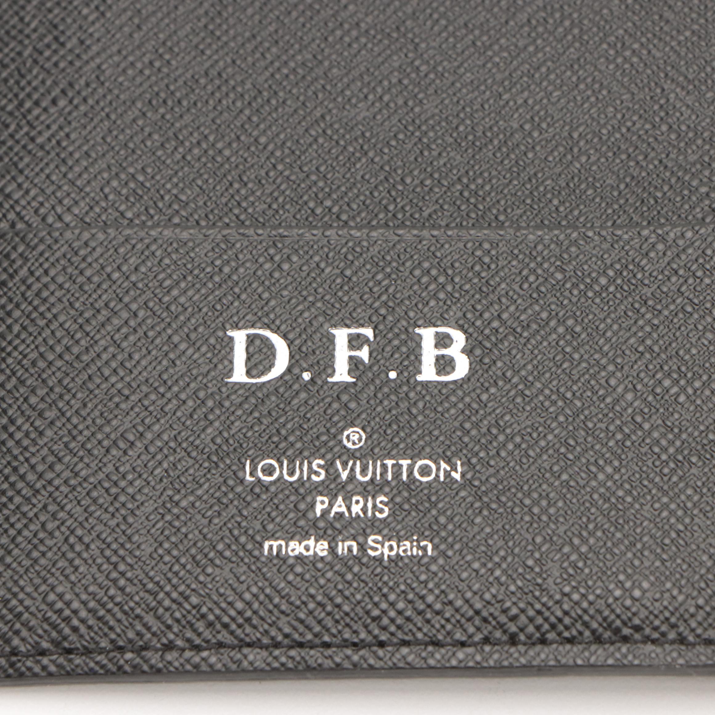 Louis Vuitton Passport Holder in Damier Graphite Coated Canvas