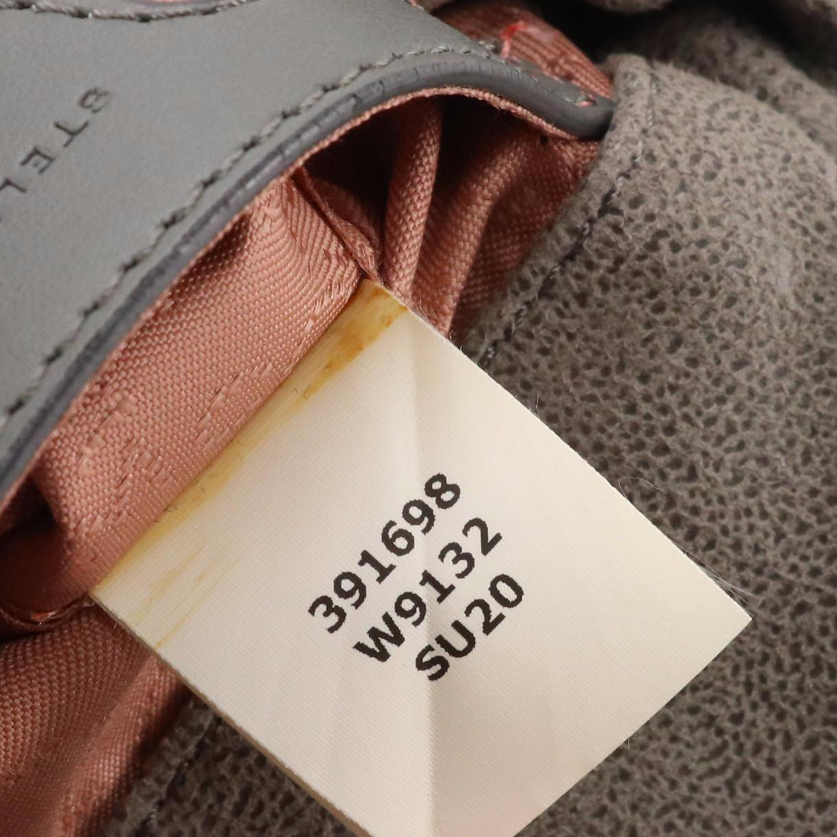 Stella Mccartney Mini Falabella Chain Strap Bag in Grey Shaggy Deer Faux-Leather