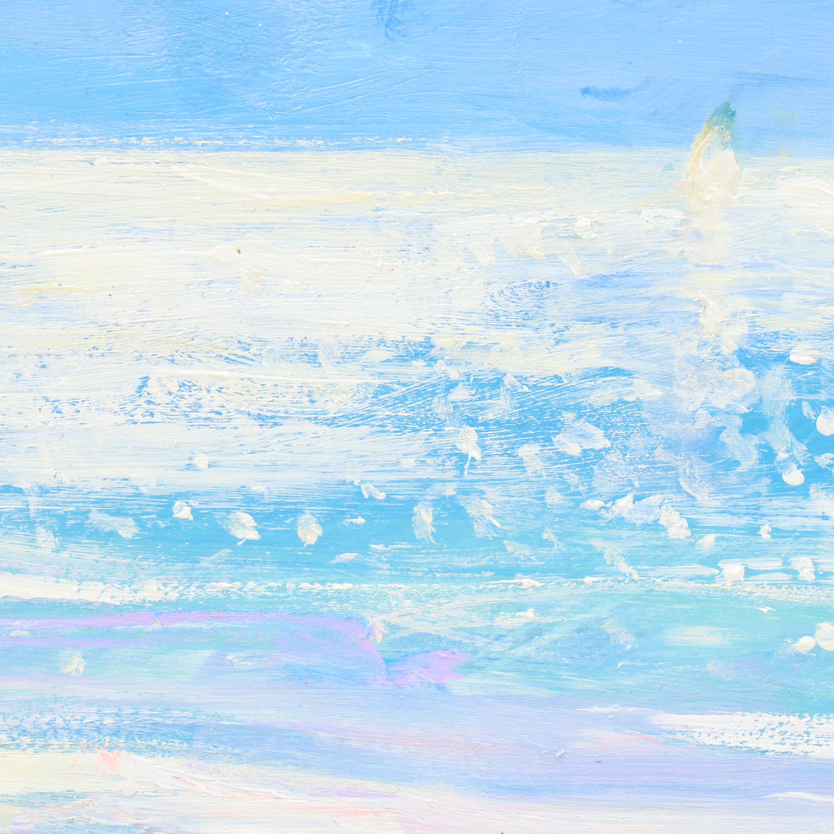 Nino Pippa Oil Painting "Cape Hatteras, Three's Company At The Beach," 2018