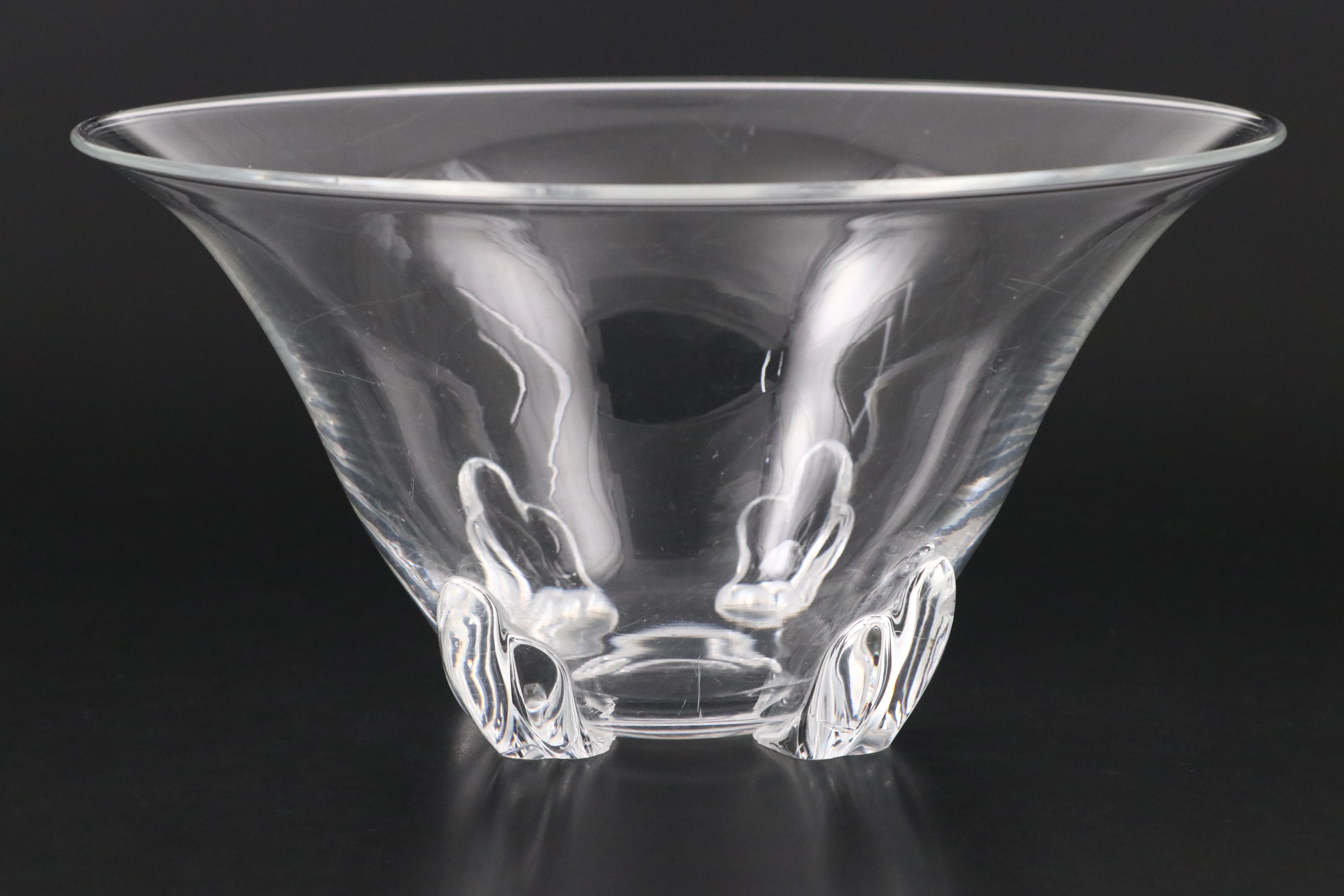 Donald Pollard for Steuben and Other Low Footed Steuben Art Glass Bowls