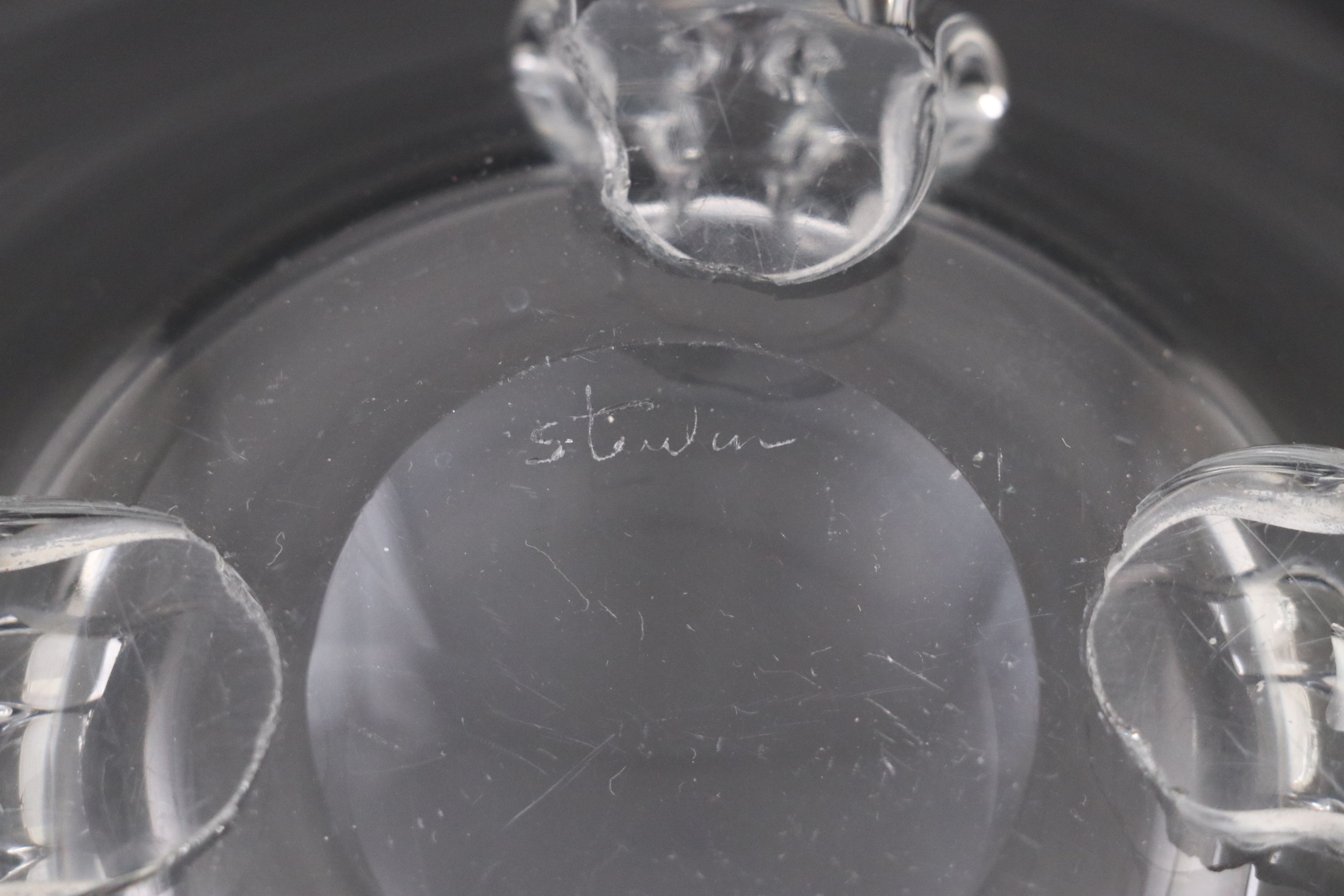 Donald Pollard for Steuben and Other Low Footed Steuben Art Glass Bowls