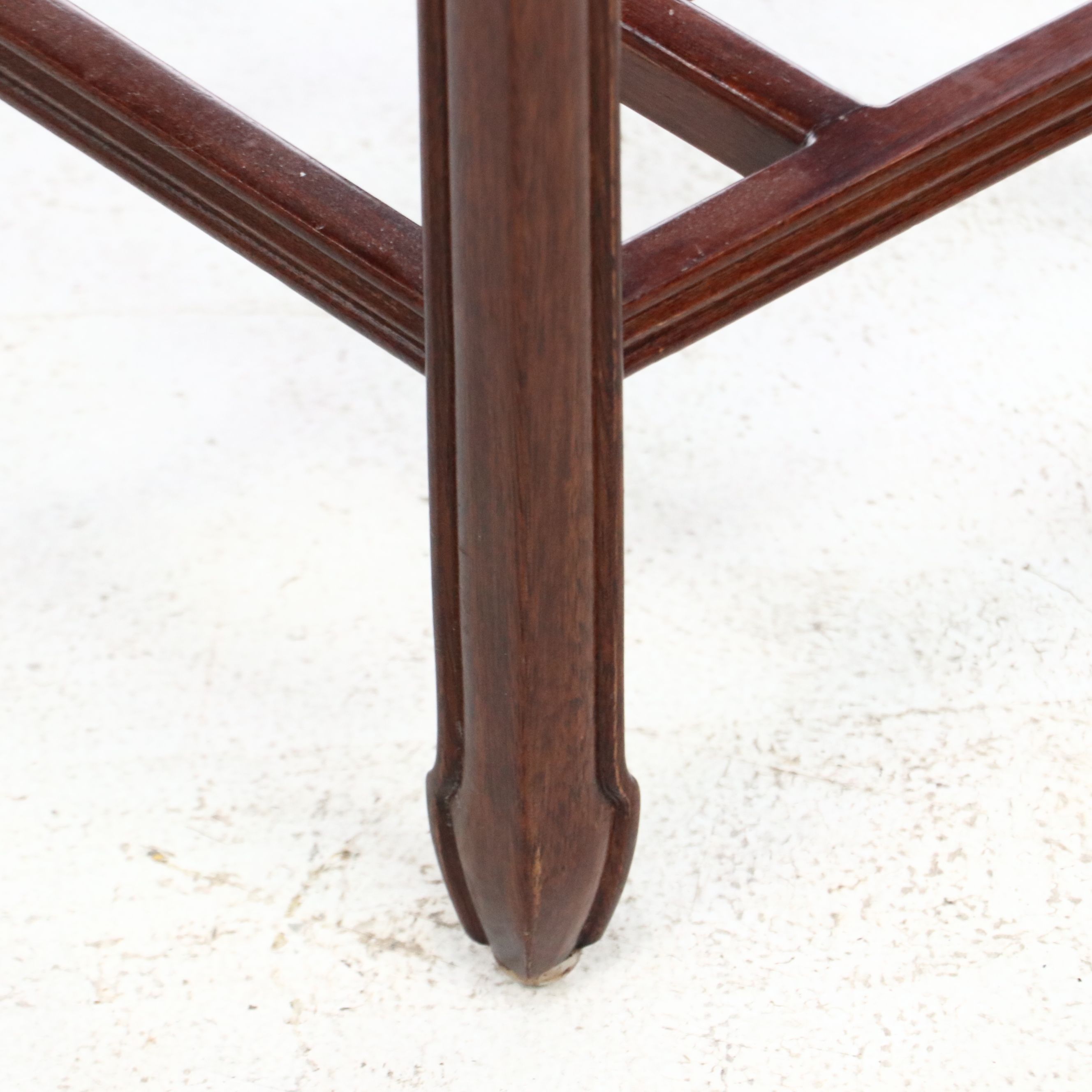 Chinese Style Carved Mahogany Plant Stand, Late 20th to 21st Century