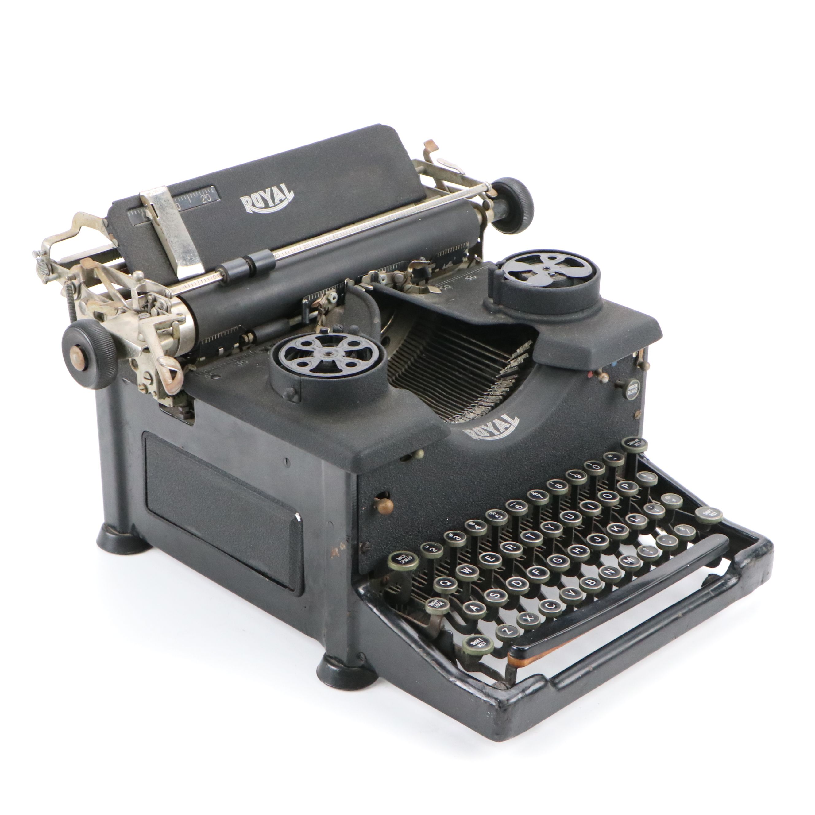Royal Black Manual Typewriter, Mid-20th Century