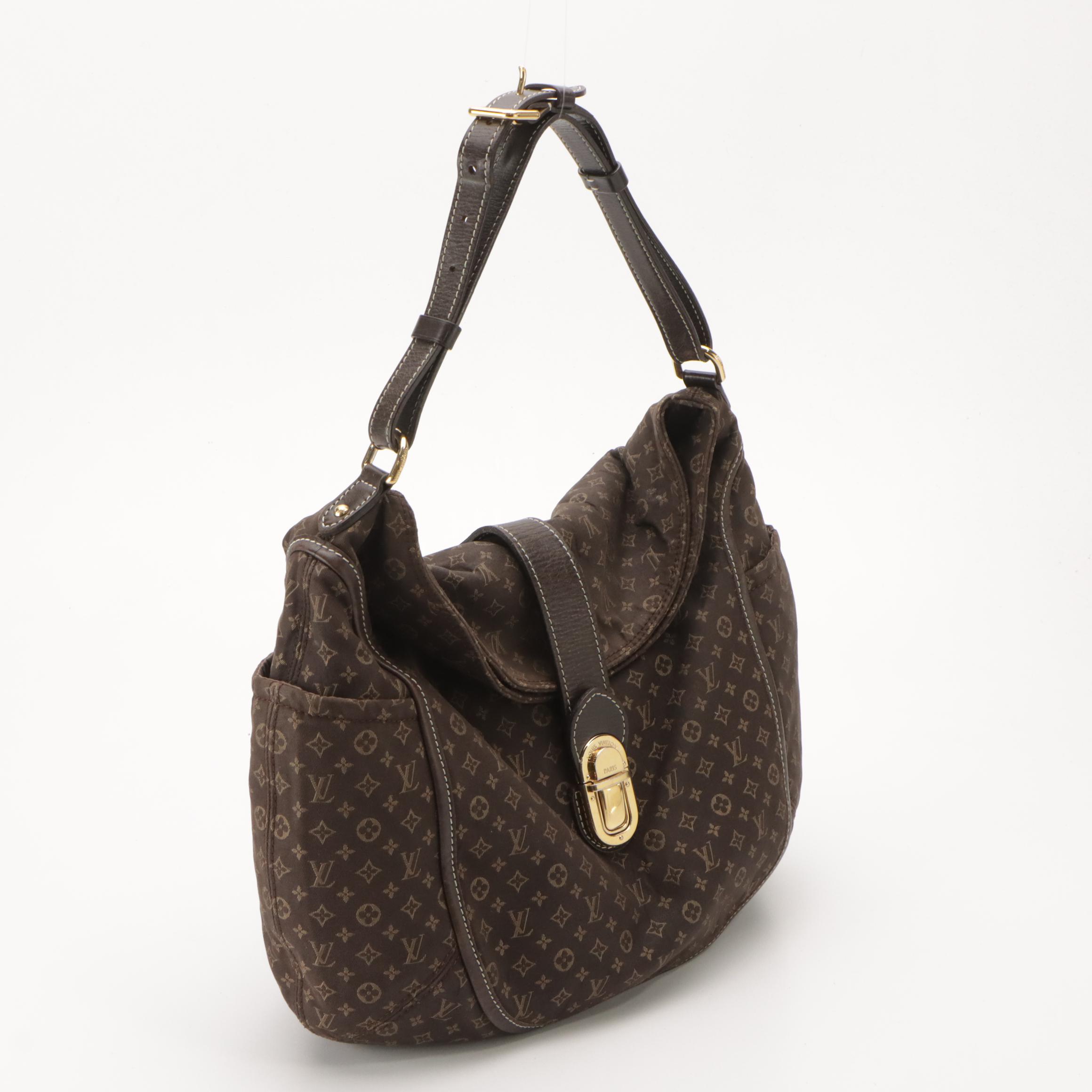 Louis Vuitton Idylle Romance Shoulder Bag in Brown Mini Lin Canvas and Leather