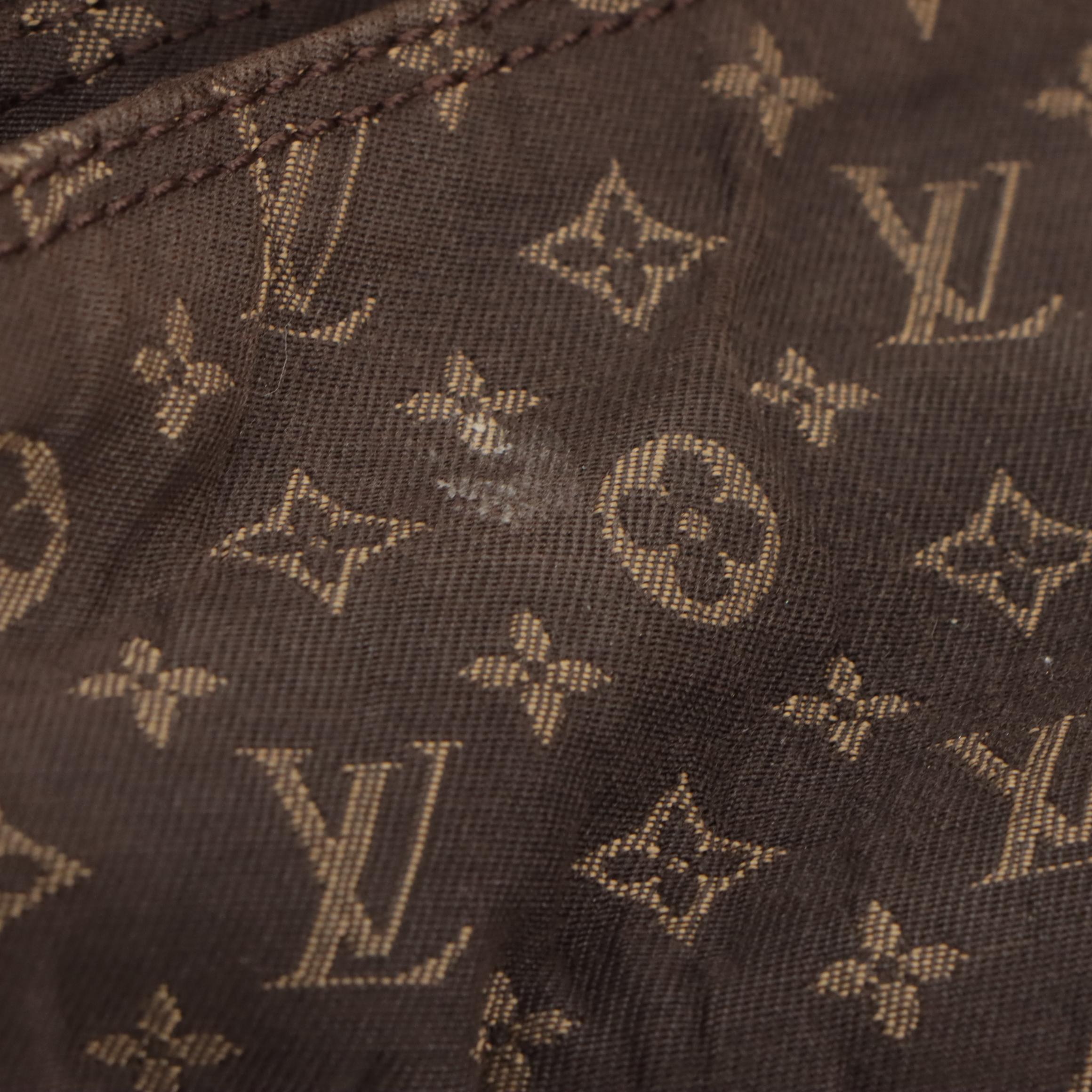 Louis Vuitton Idylle Romance Shoulder Bag in Brown Mini Lin Canvas and Leather