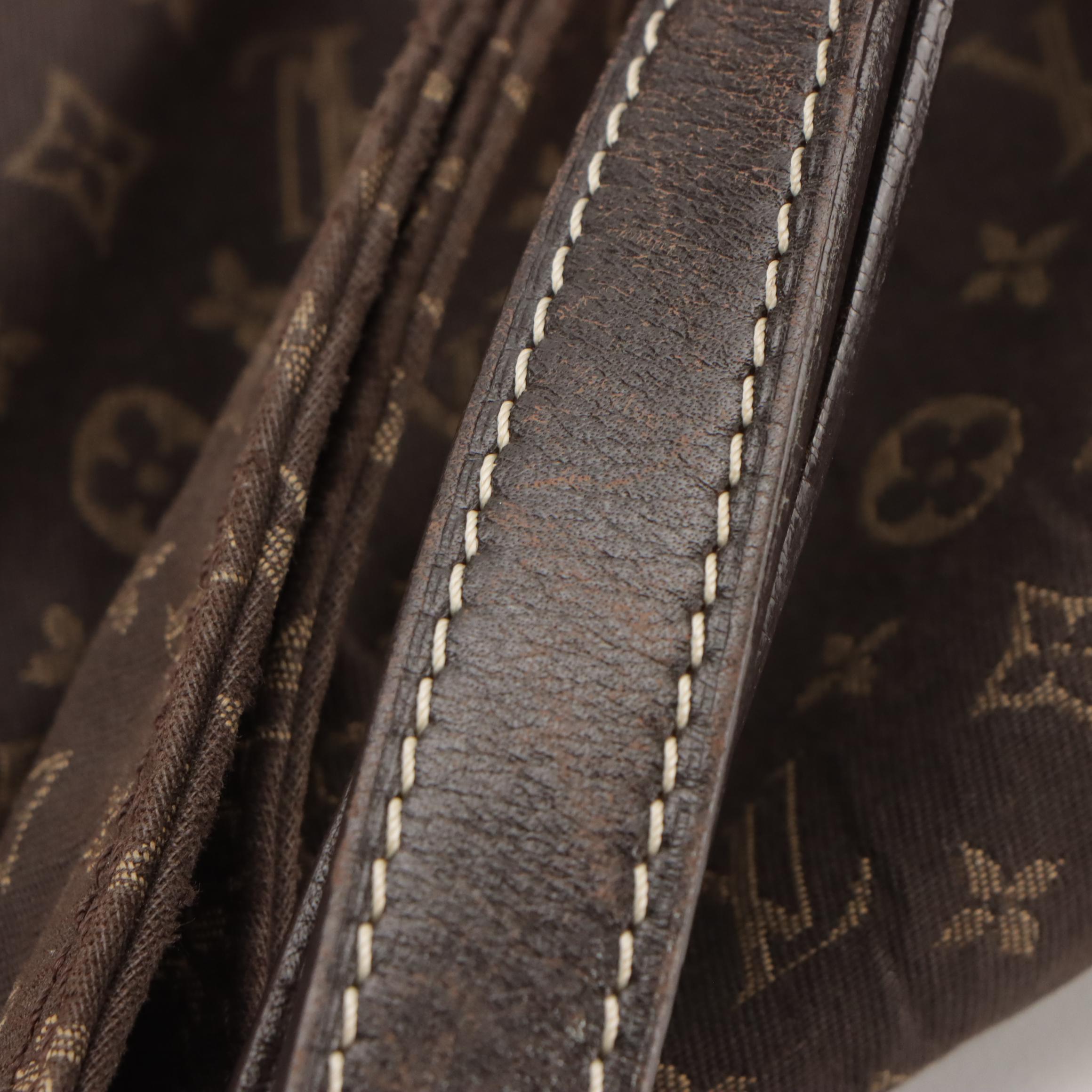 Louis Vuitton Idylle Romance Shoulder Bag in Brown Mini Lin Canvas and Leather