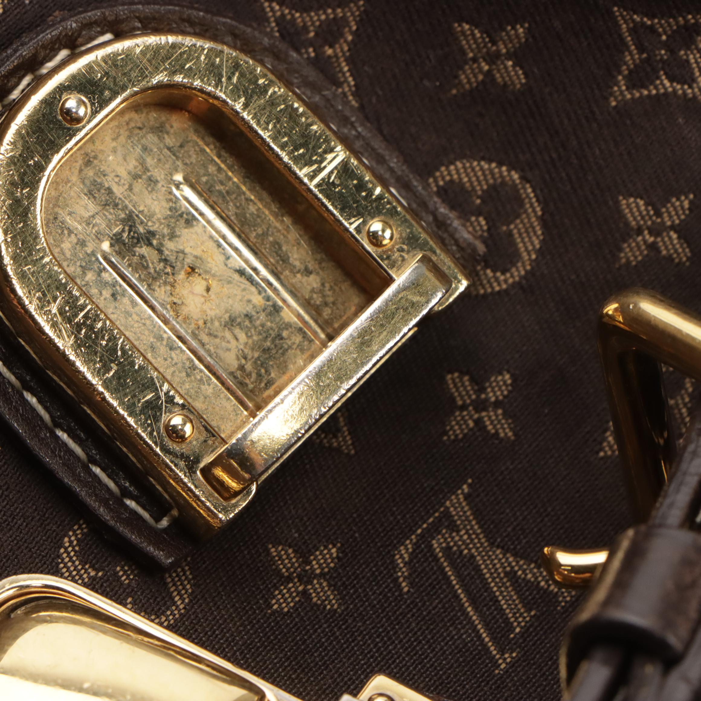 Louis Vuitton Idylle Romance Shoulder Bag in Brown Mini Lin Canvas and Leather