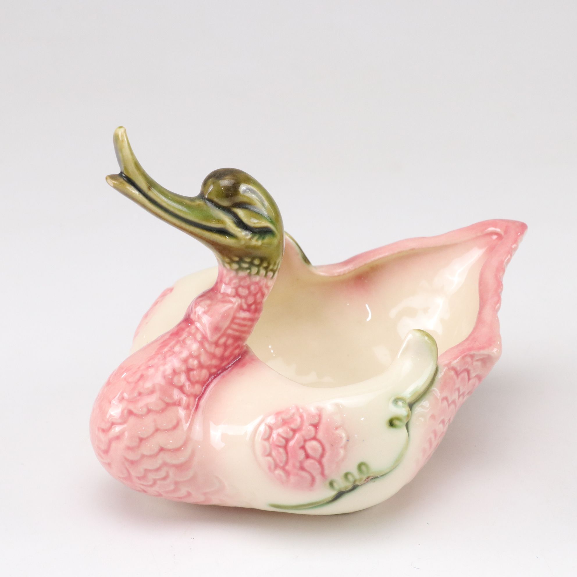Hull Pottery Swan with Speckled Mint Green Pedestal Planter, Owls and More