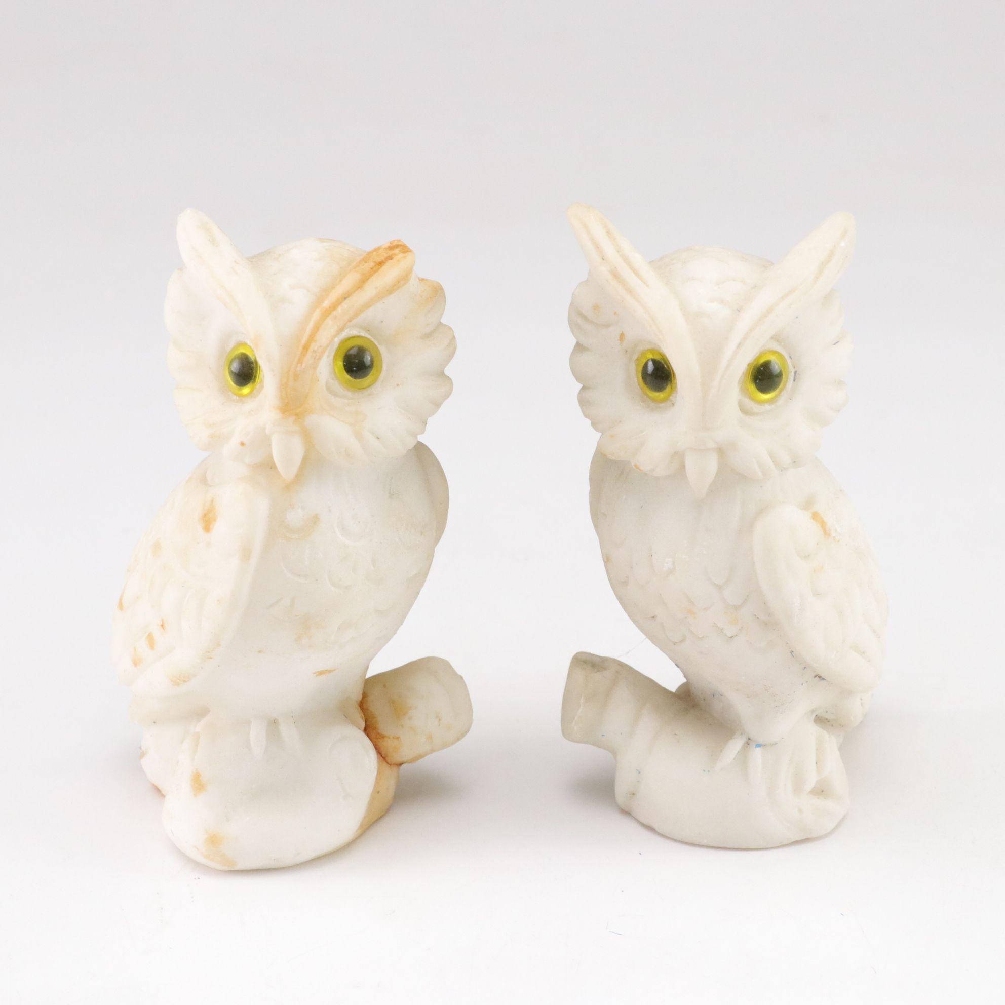 Hull Pottery Swan with Speckled Mint Green Pedestal Planter, Owls and More