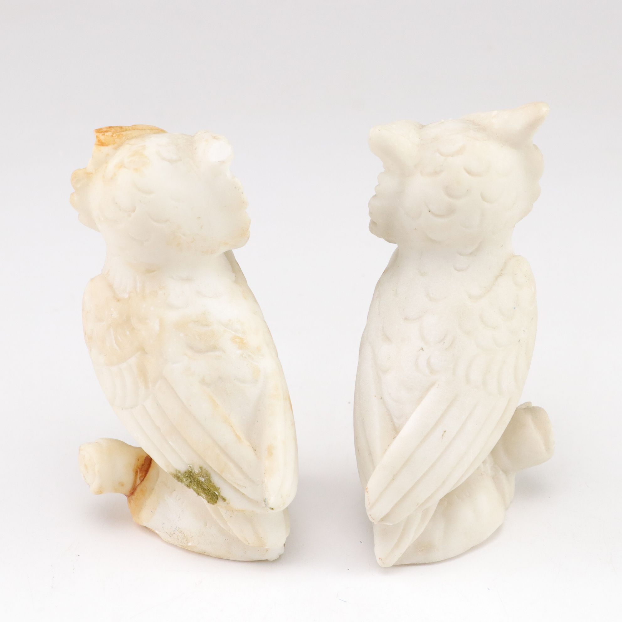 Hull Pottery Swan with Speckled Mint Green Pedestal Planter, Owls and More