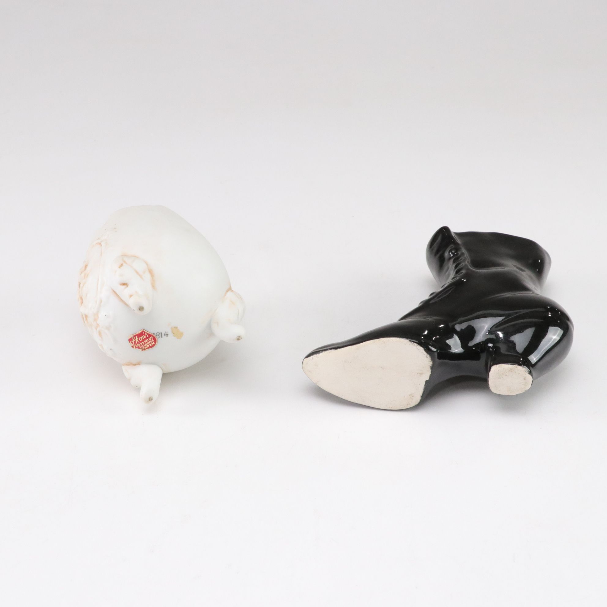 Hull Pottery Swan with Speckled Mint Green Pedestal Planter, Owls and More