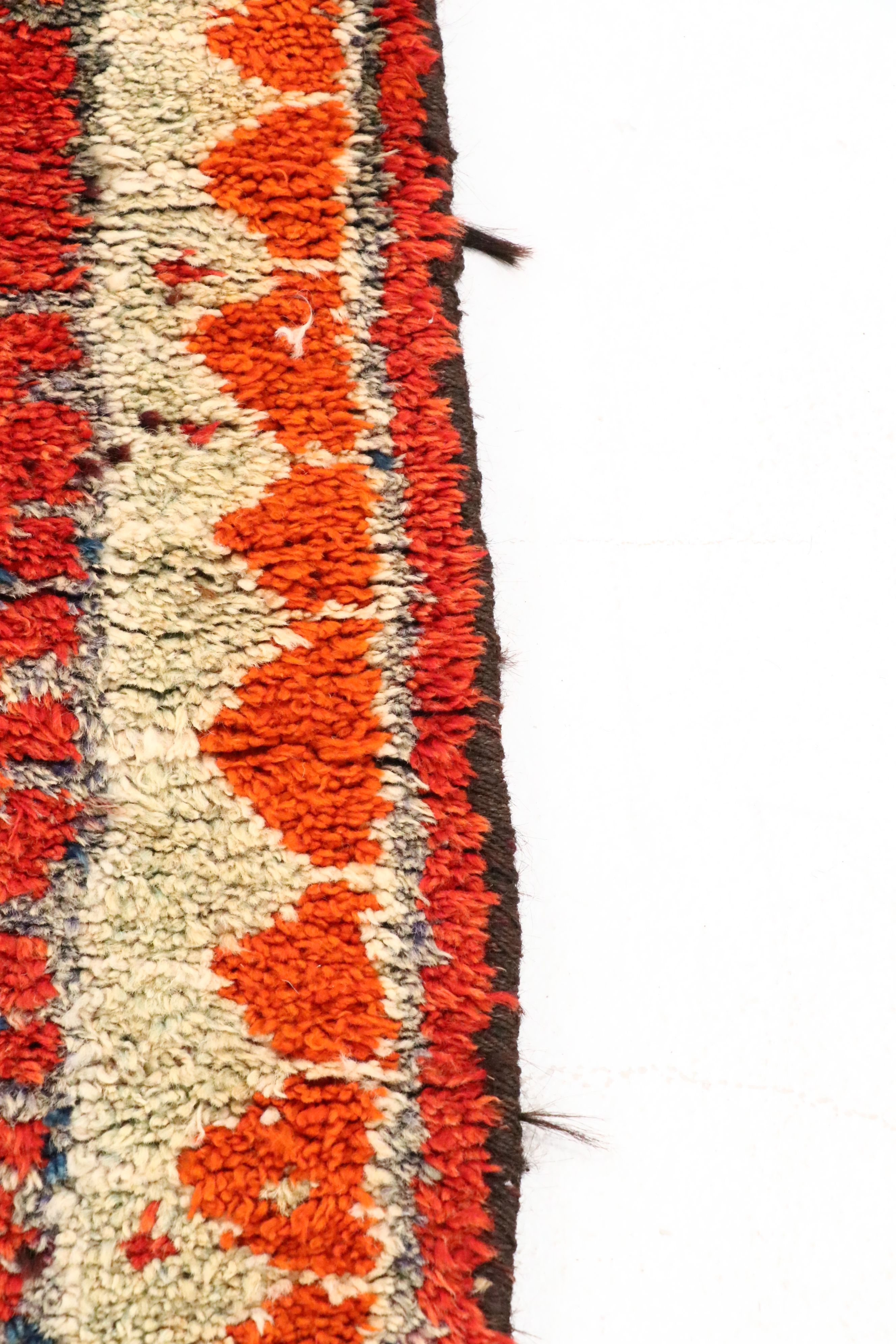 2'11 x 12'6 Hand-Knotted Moroccan Berber Carpet Runner