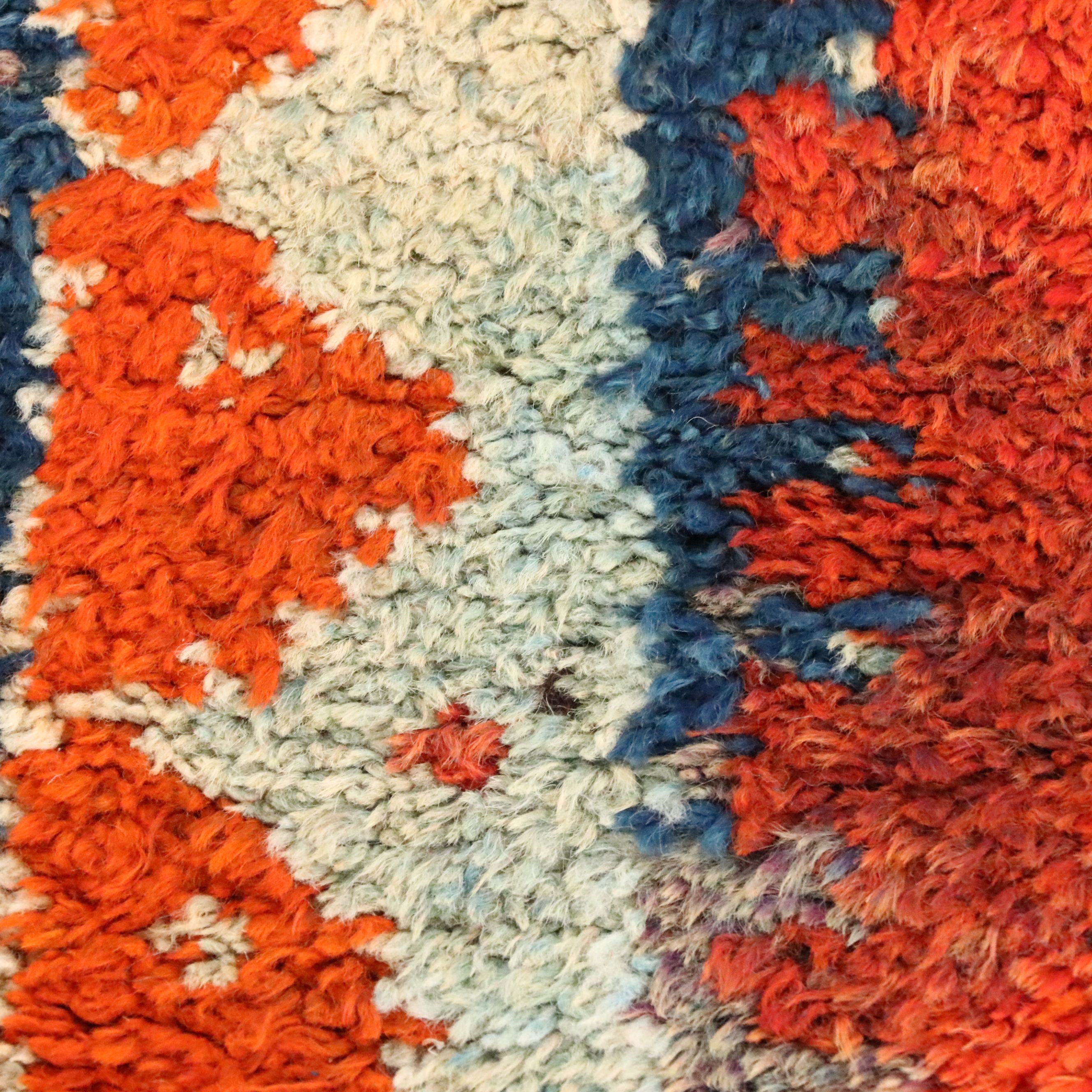 2'11 x 12'6 Hand-Knotted Moroccan Berber Carpet Runner