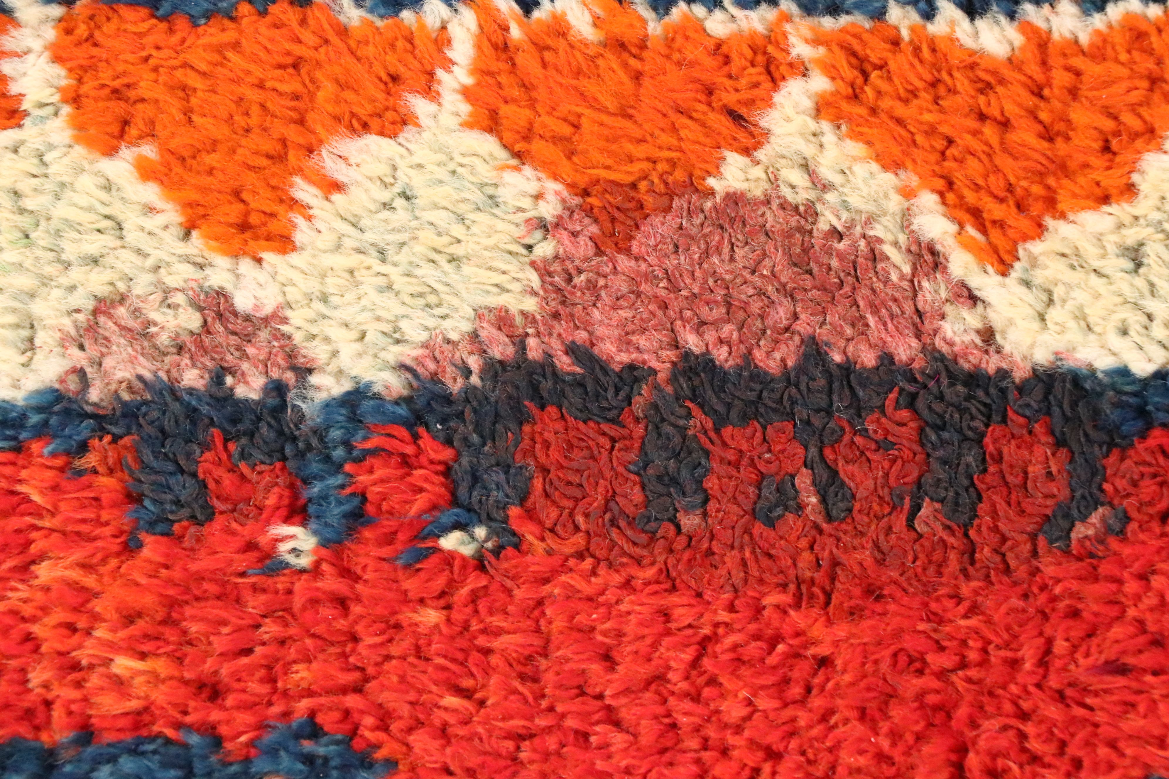 2'11 x 12'6 Hand-Knotted Moroccan Berber Carpet Runner