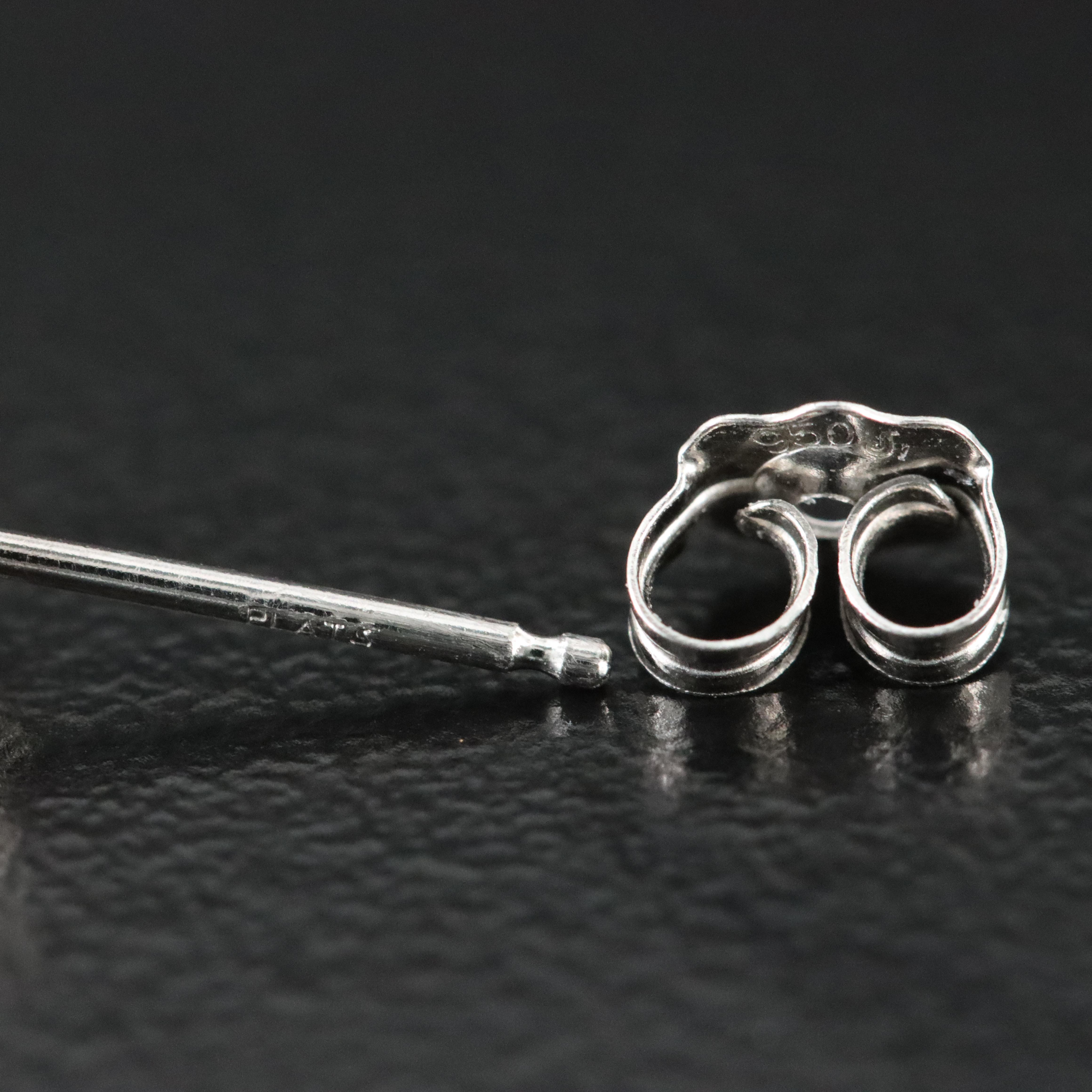 Platinum 2.02 CTW Diamond Stud Earrings with GIA eReports