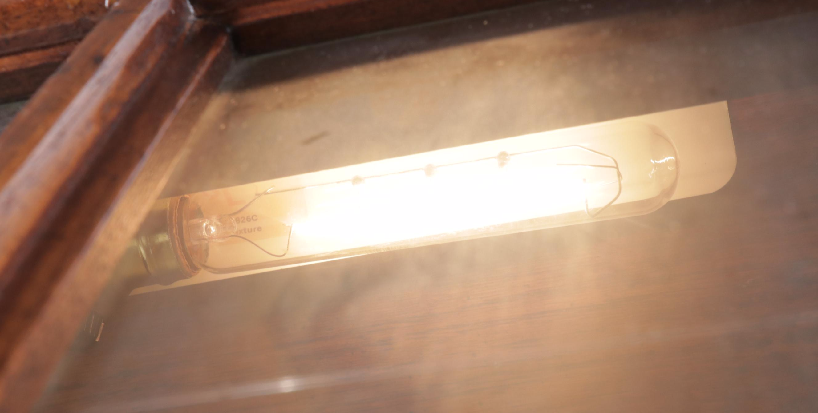 Traditional Illuminated Walnut Display Cabinet