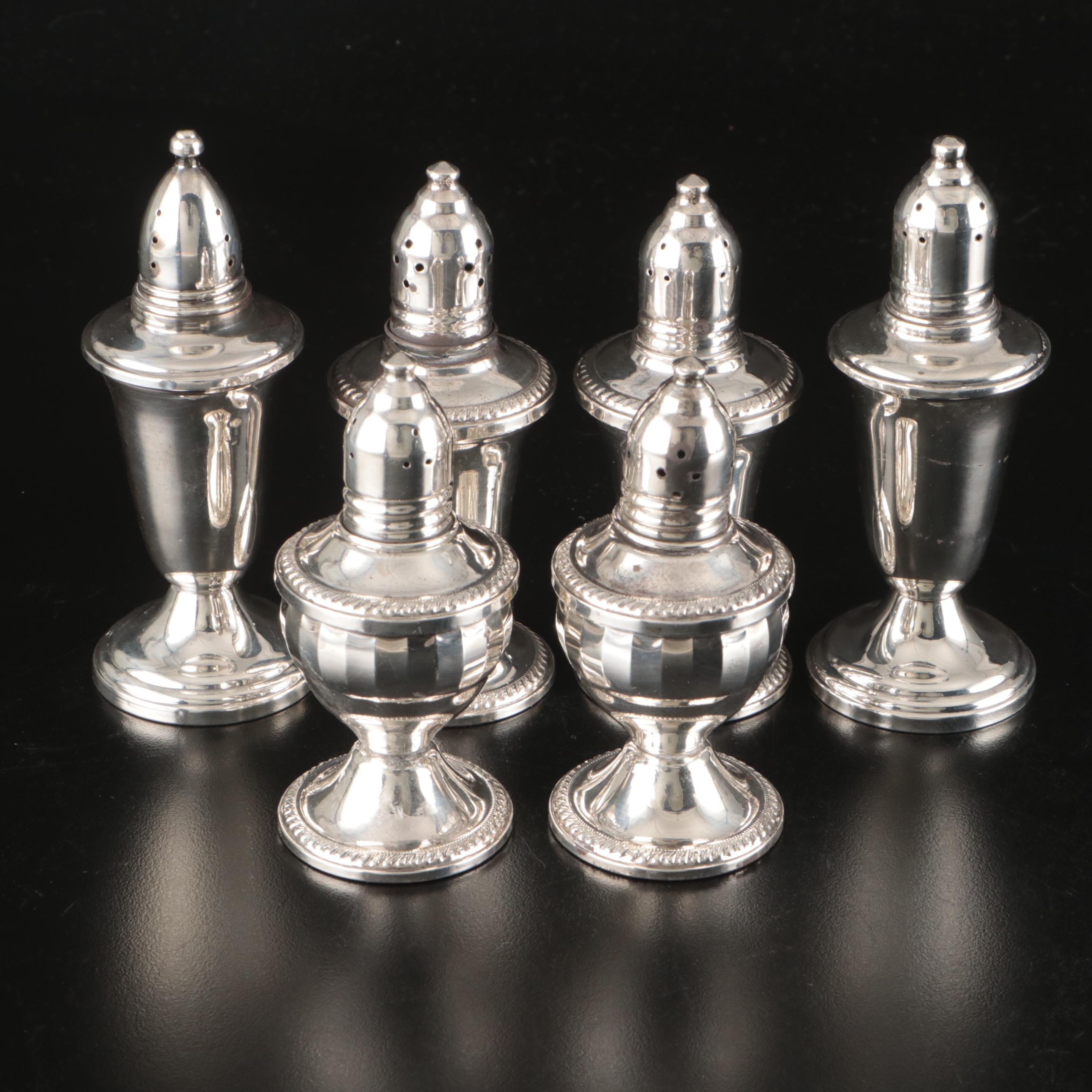 Crown and Duchin Sterling Silver Shakers