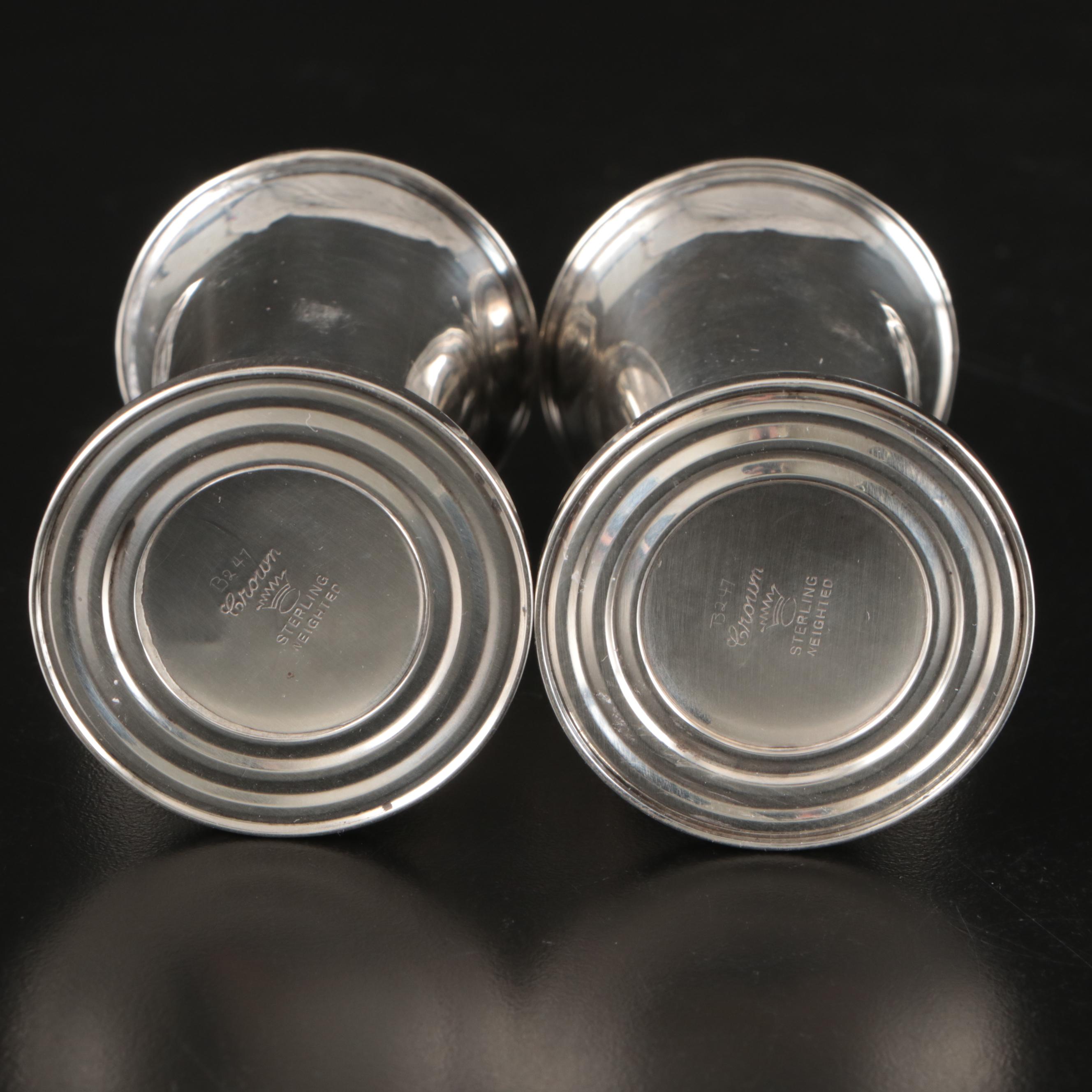 Crown and Duchin Sterling Silver Shakers