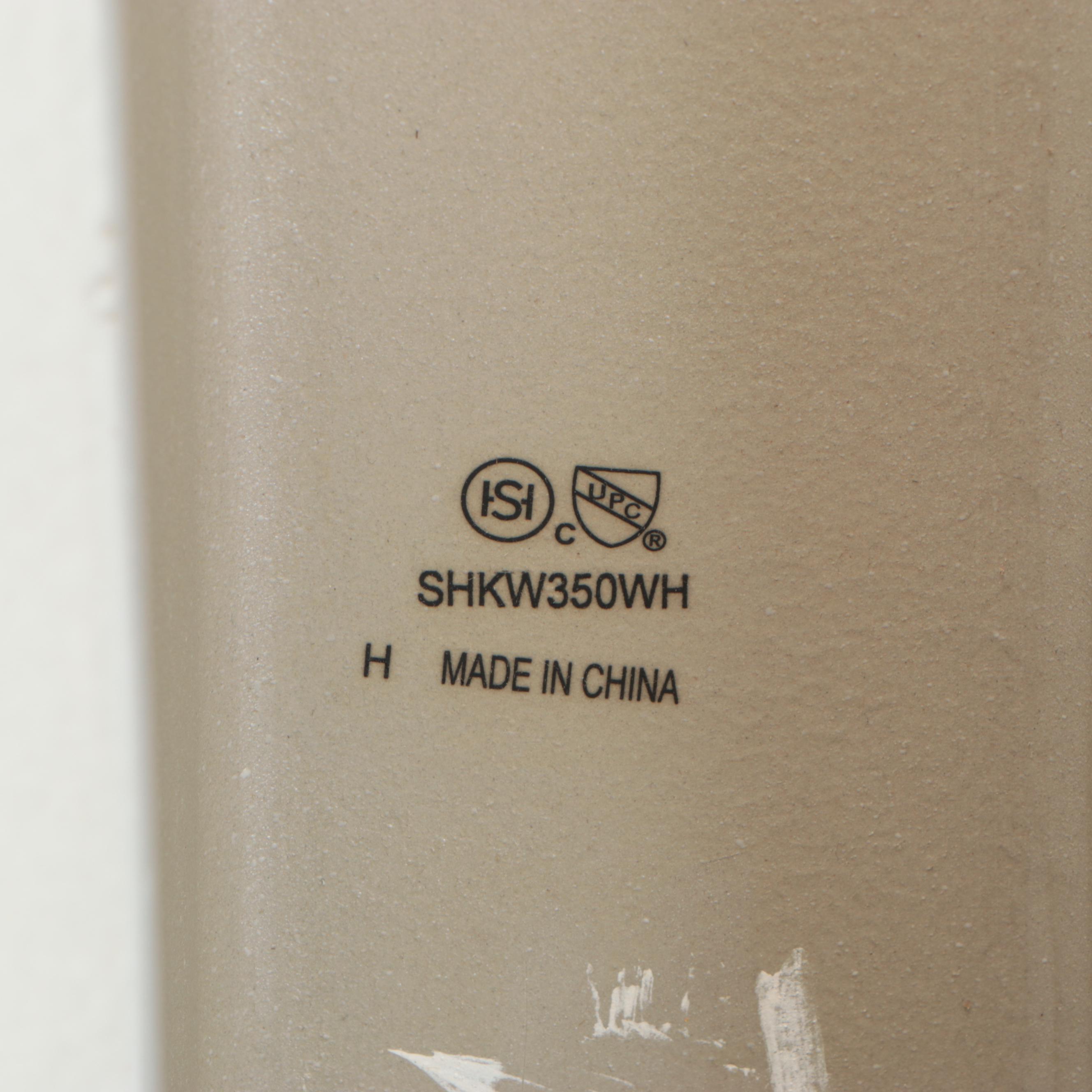 White Porcelain Pedestal Sink Base