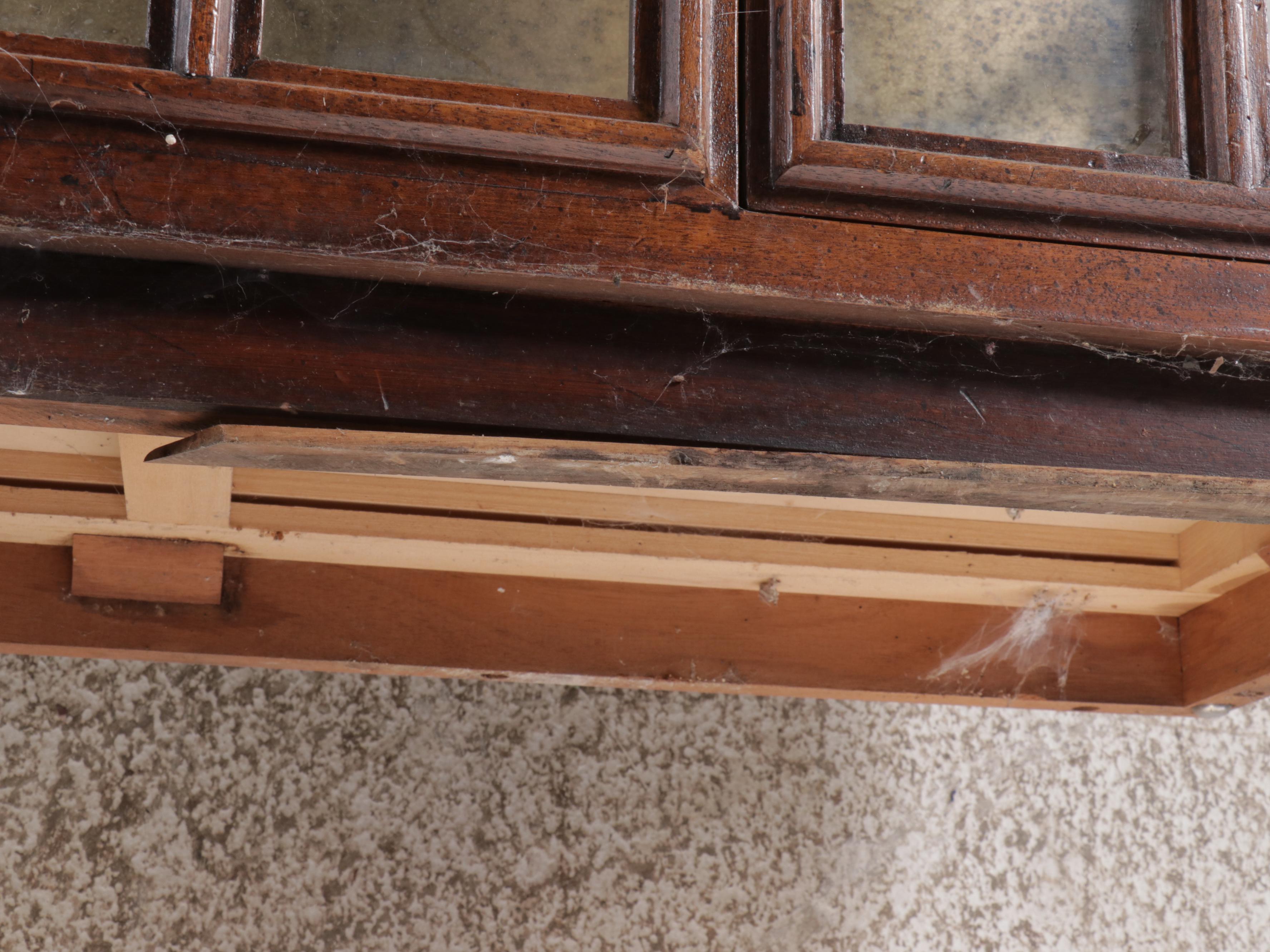 Traditional Illuminated Walnut Display Cabinet