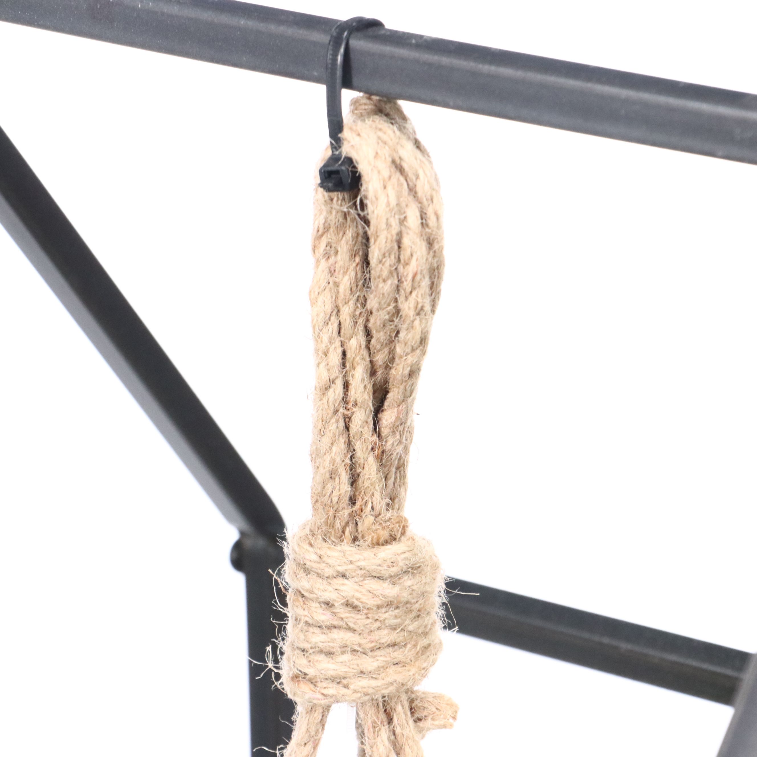 Contemporary Metal Frame Hanging Plant Holder