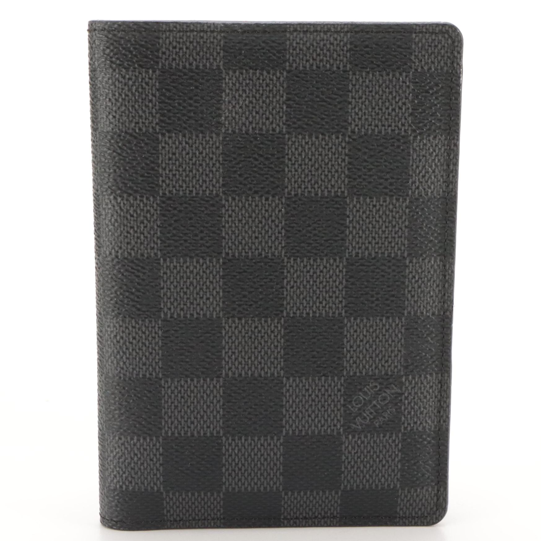 Louis Vuitton Passport Holder in Damier Graphite Coated Canvas