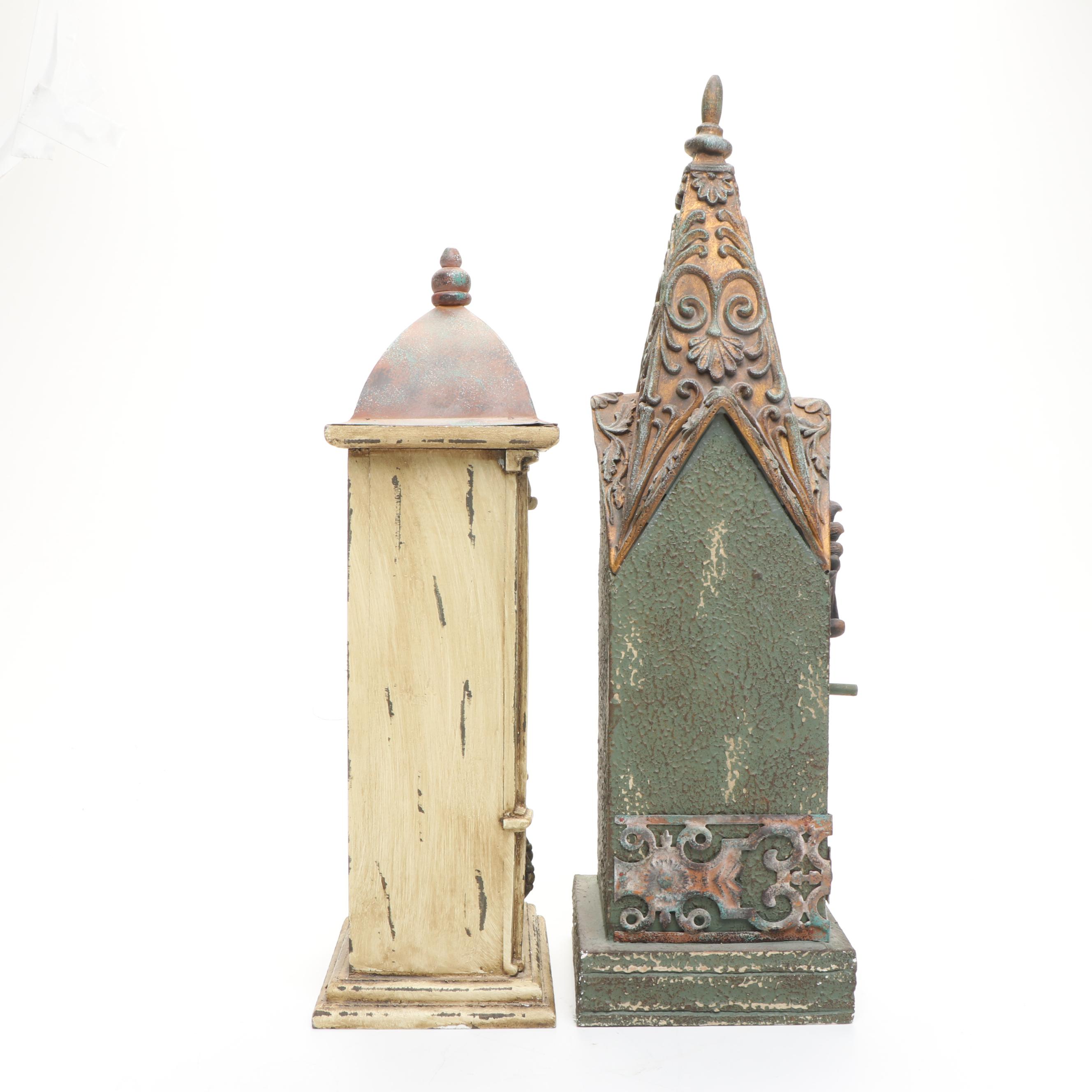 Willow Tree "By My Side" Figurine with Painted Wood Birdhouses