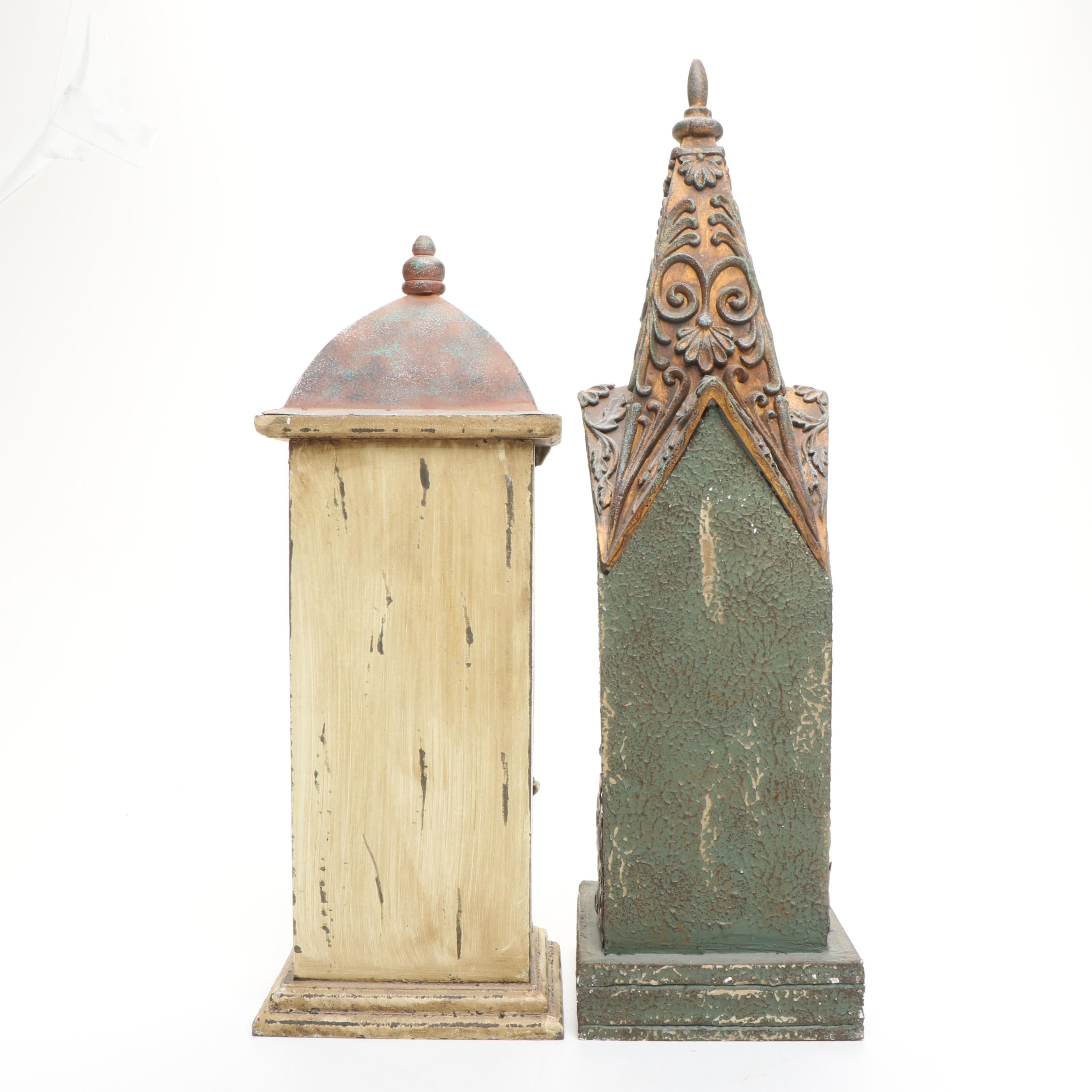 Willow Tree "By My Side" Figurine with Painted Wood Birdhouses