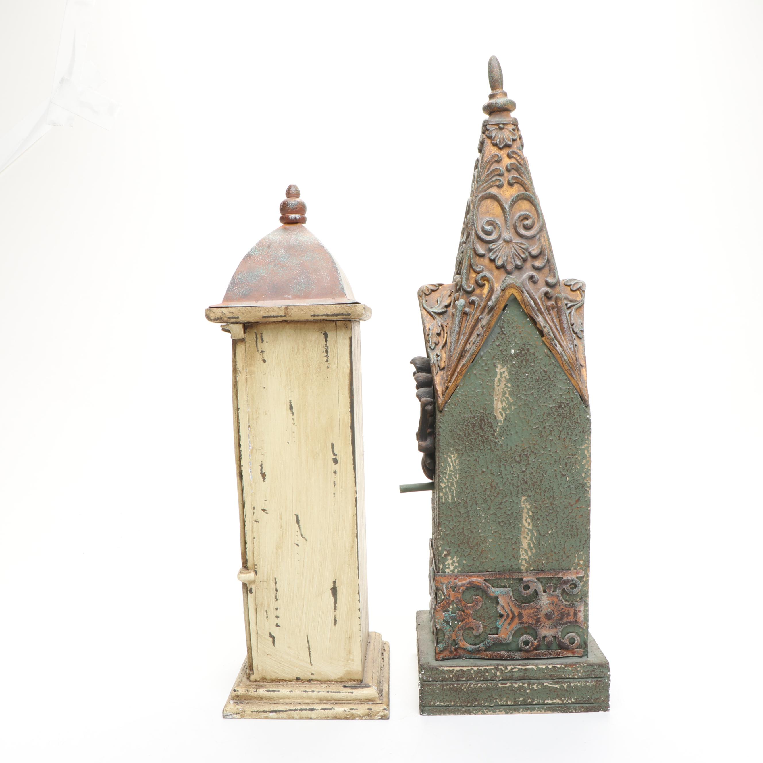 Willow Tree "By My Side" Figurine with Painted Wood Birdhouses