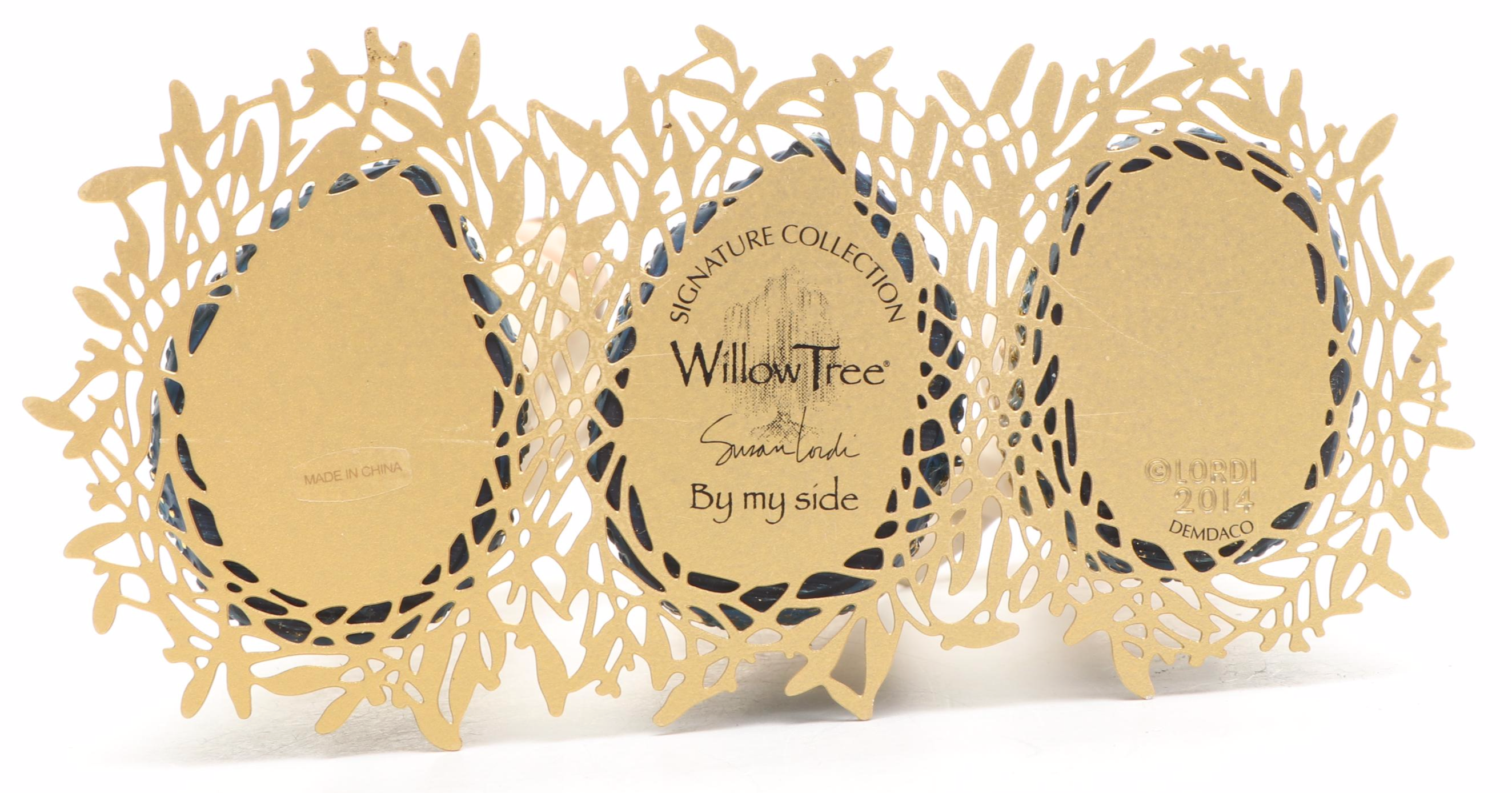 Willow Tree "By My Side" Figurine with Painted Wood Birdhouses