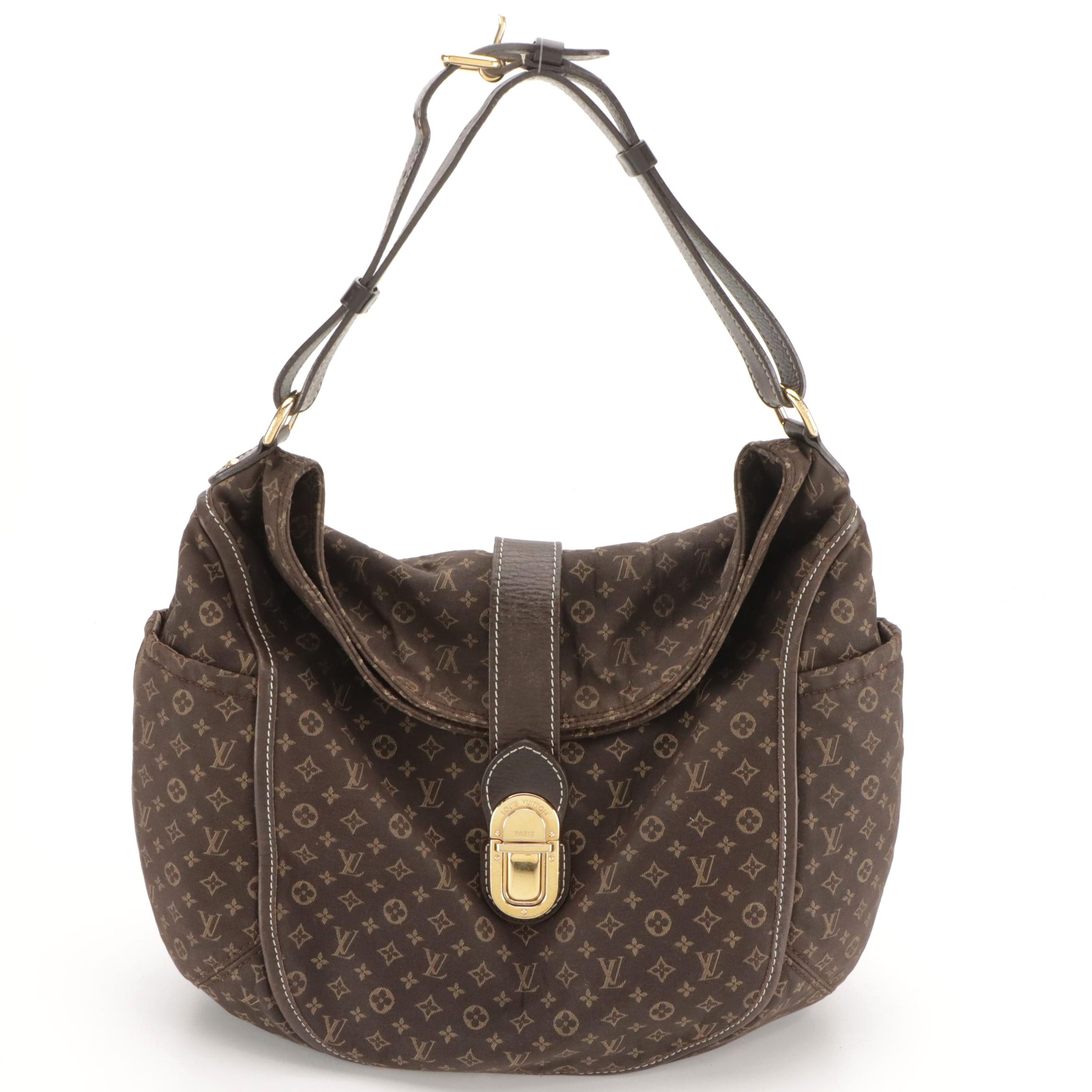 Louis Vuitton Idylle Romance Shoulder Bag in Brown Mini Lin Canvas and Leather