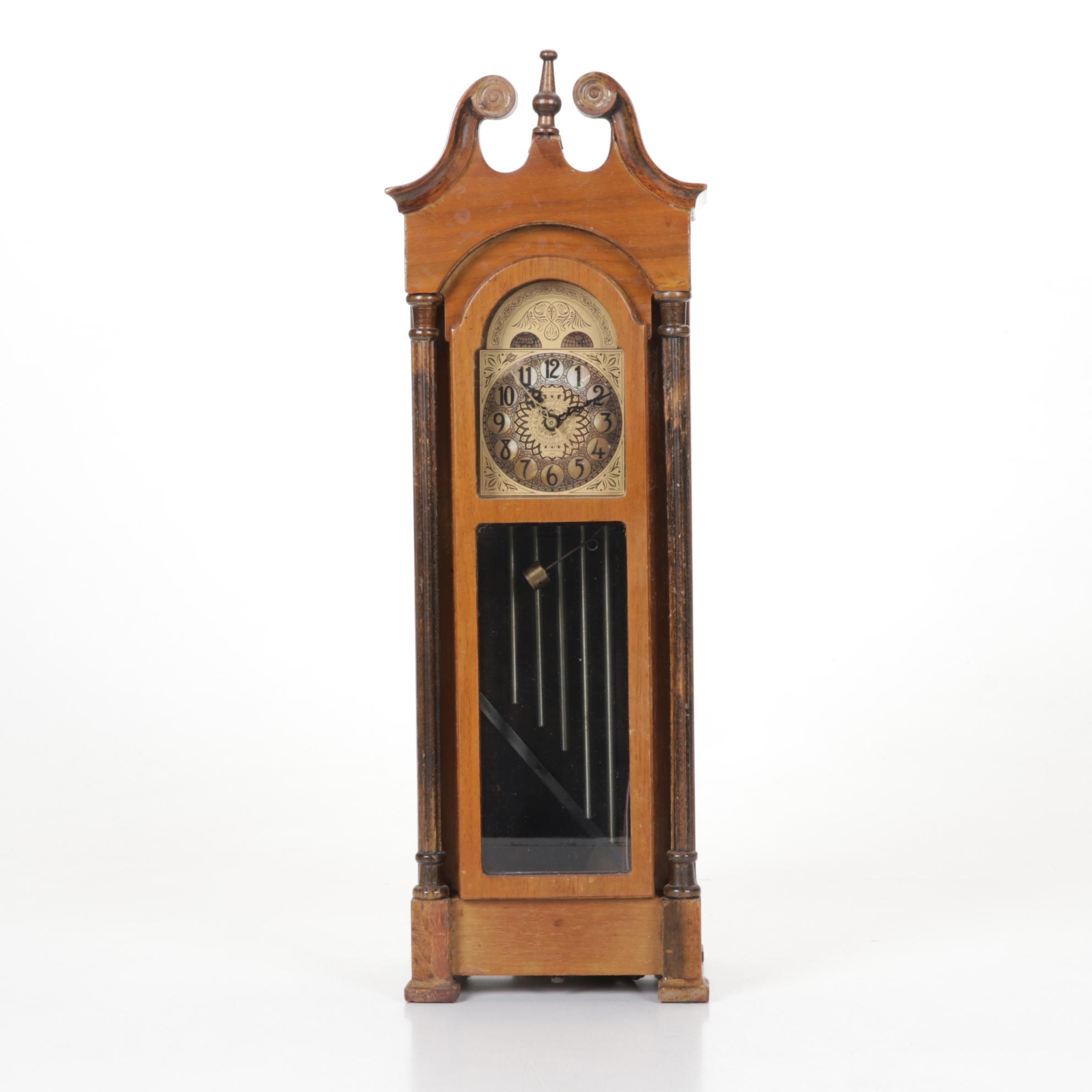 Imperial Westminster Chimes Mini Electric Grandfather Clock, Mid-Century