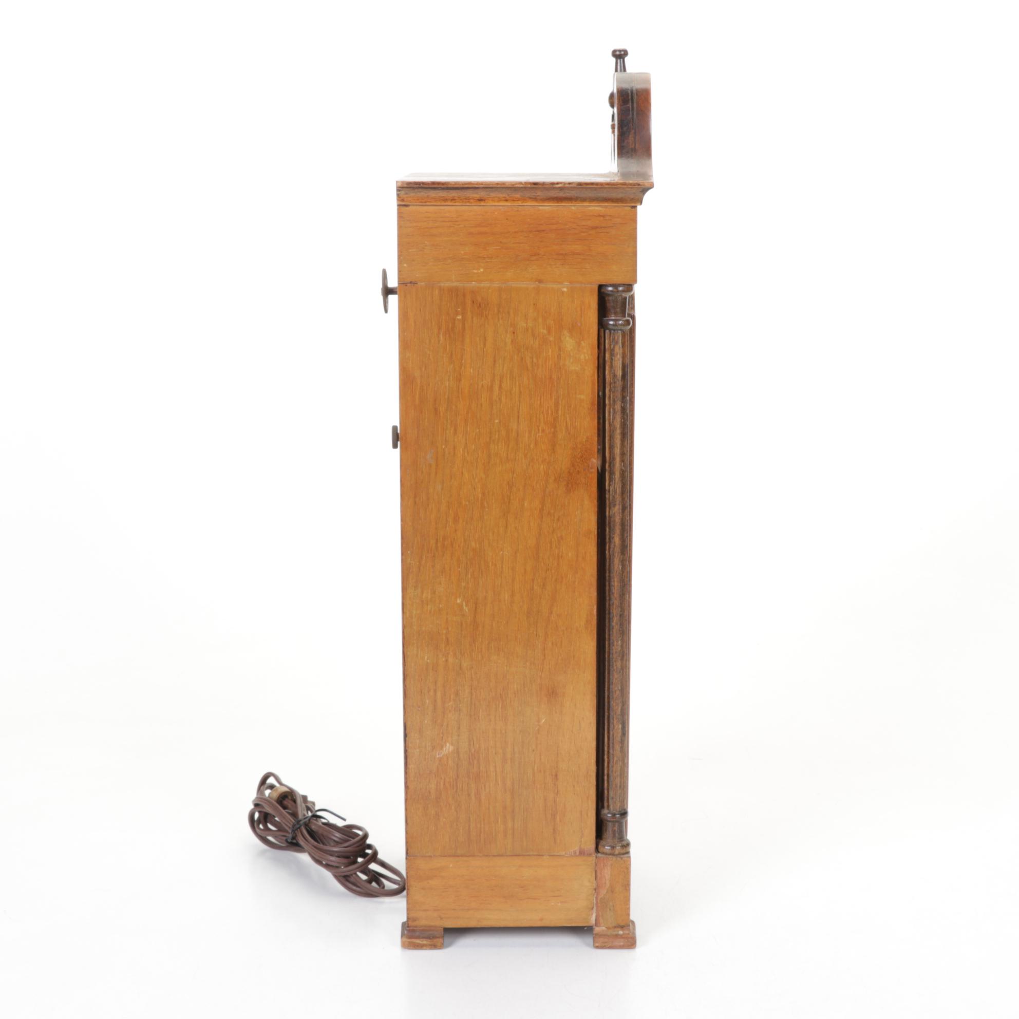 Imperial Westminster Chimes Mini Electric Grandfather Clock, Mid-Century